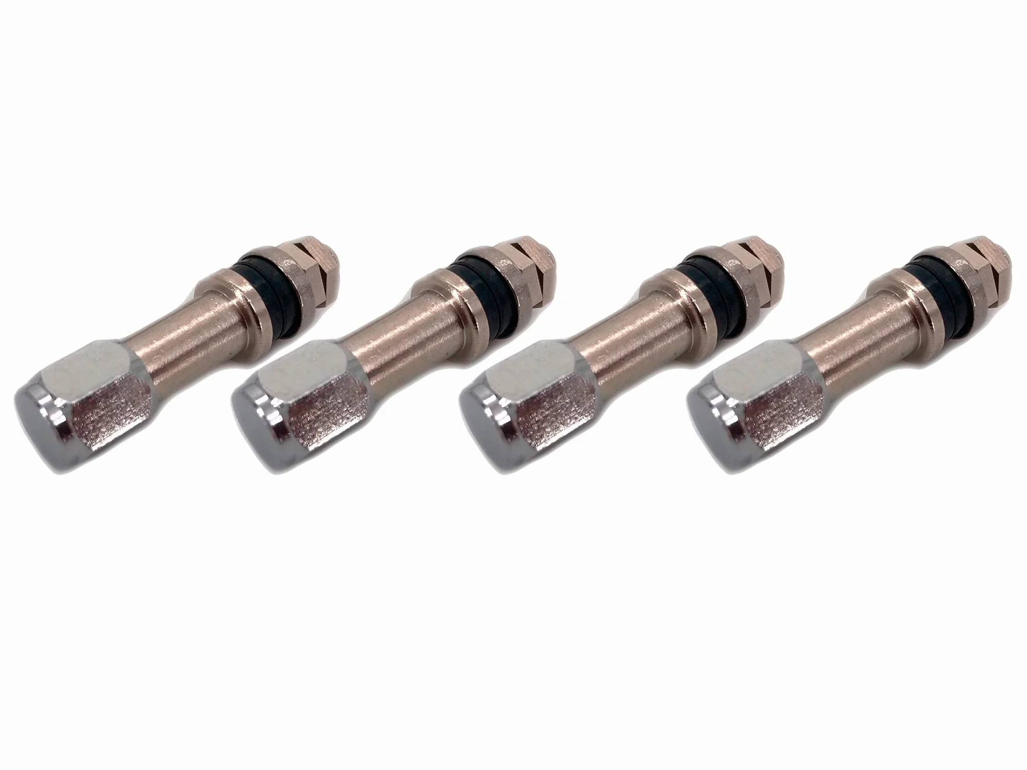 Juego de 4 Válvulas Metálicas Con Rosca de 37mm Para Llantas de Aleación - Diámetro de Orificio 6mm - Especial Para KOSEI