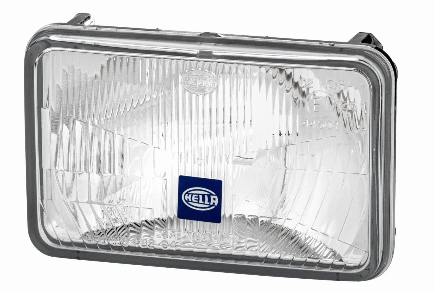 HELLA 1AB 006 977-021 Halógena-Óptica de faro, faro principal - 12V - rectangular - Número de referencia: 12.5 - Montaje - Color de tulipa: transparente - Conector: Conector plano - derecha/izquierda