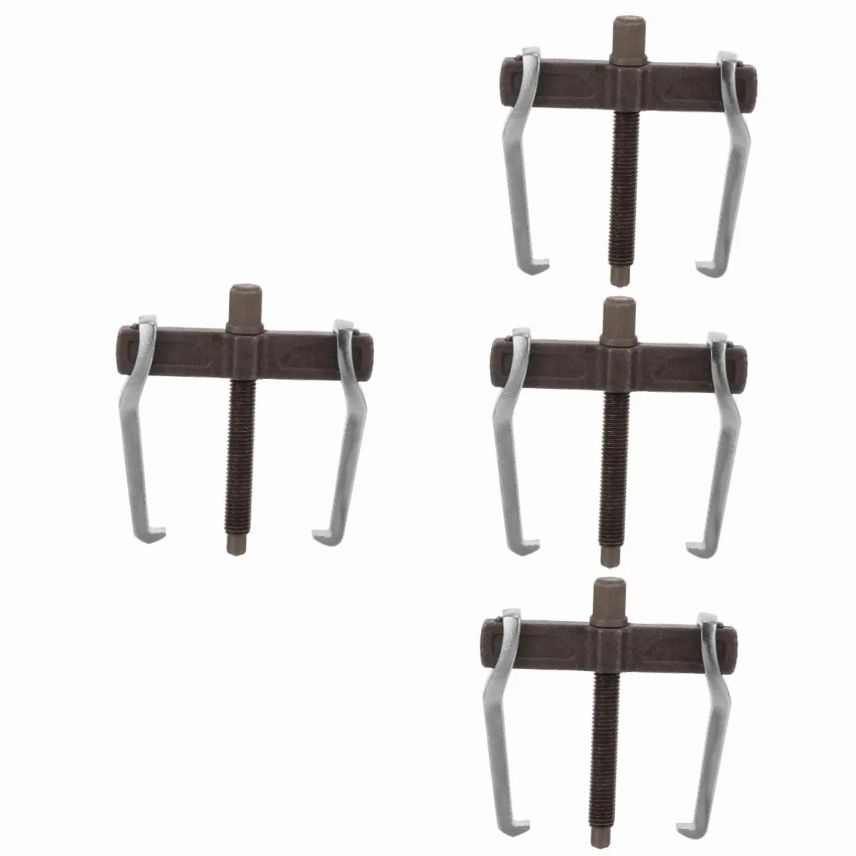TOPBATHY 4 Piezas Extractor de polea de Engranajes pequeño Extractor de rodamientos Centro arrancador Herramientas Puller para poleas Puller de rodamiento de Largo Alcance Acero Carbono