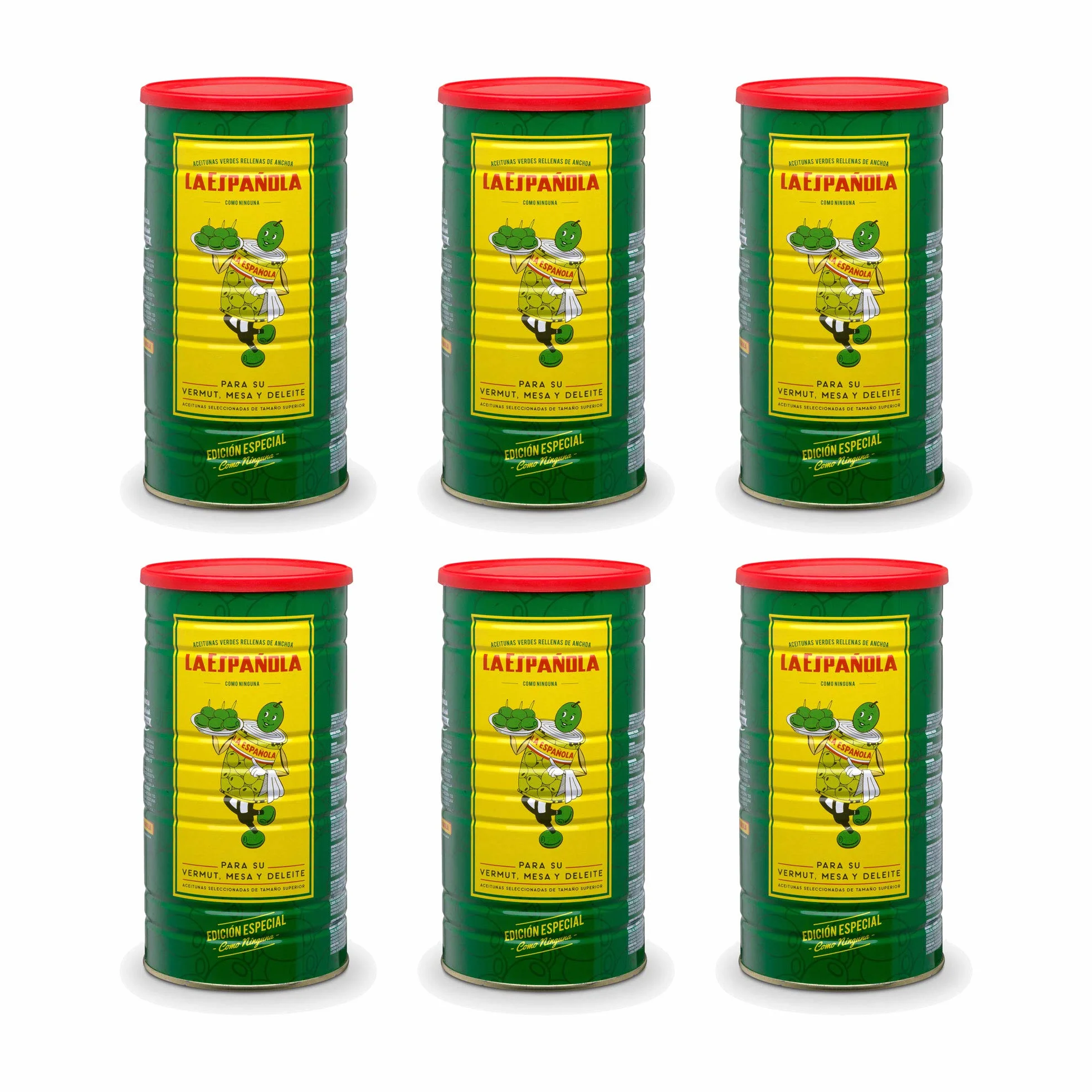 La Española Edición Especial Rellena de Anchoa 600 gr Pack 6 uds