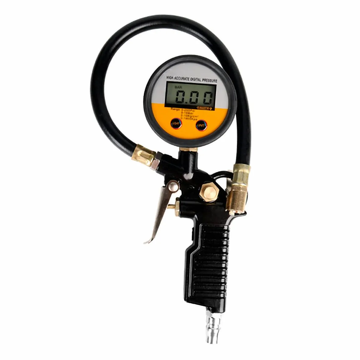 Manómetro para neumáticos， Comprobador de presión neumáticos 1800 kPa, comprobador aire comprimido alta precisión for automóviles y motocicletas
