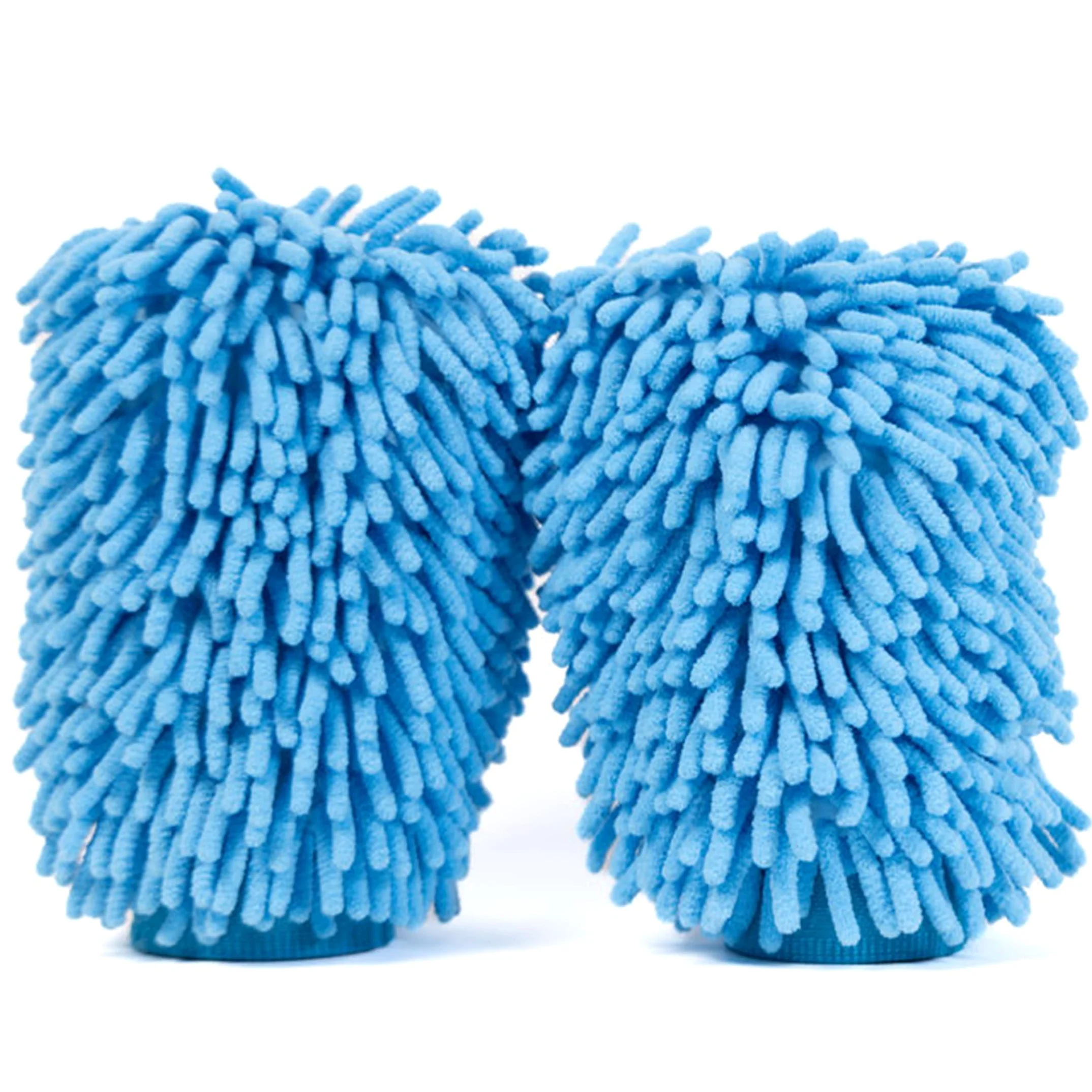 [2 pack] – Manoplas de lavado de coche (doble cara, microfibra, gruesas y muy absorbentes), guantes de lavado multiuso de talla única, sin pelusas, antiarañazos, para uso en mojado o seco