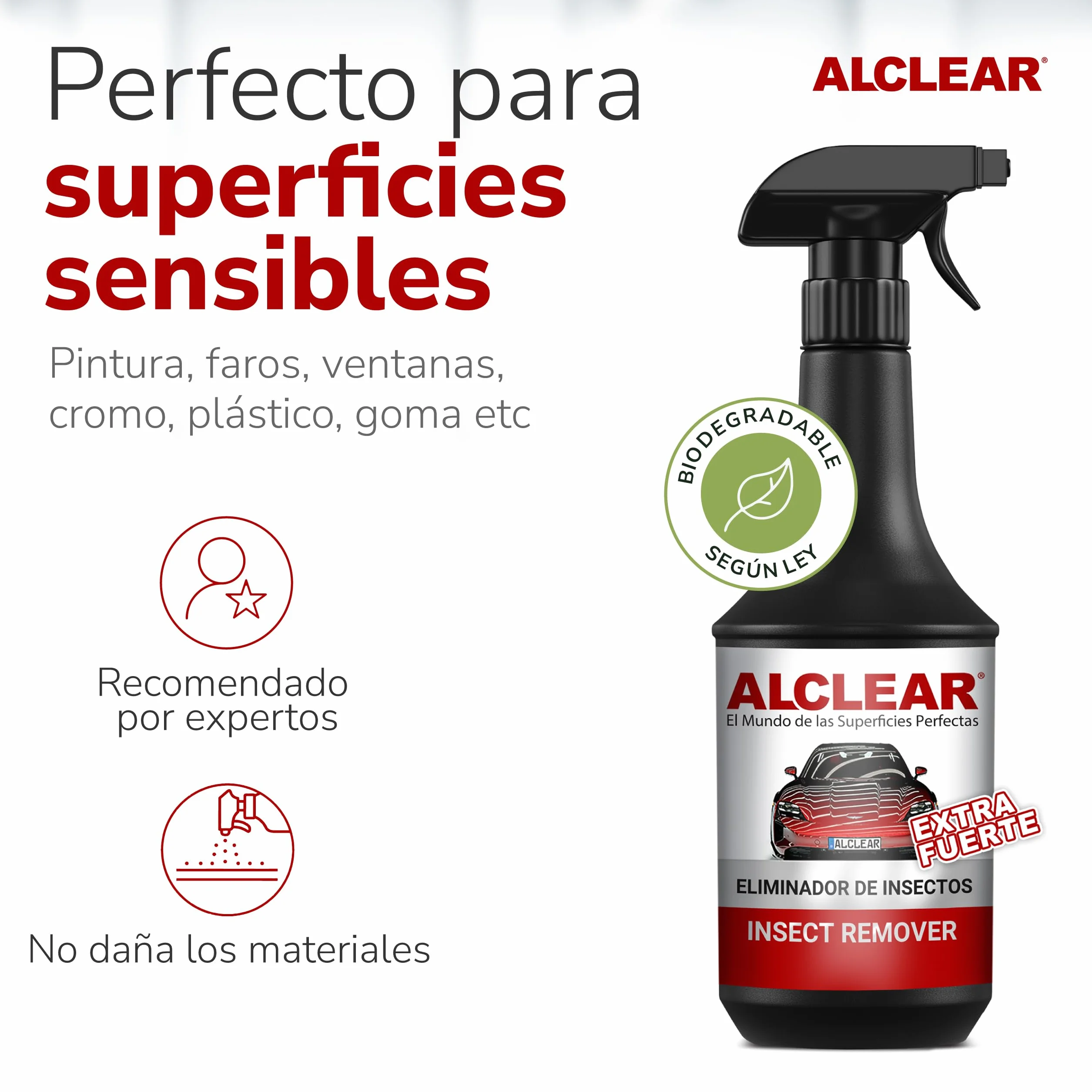 ALCLEAR 721IX Quitainsectos extra para vehículos, 1000 ml