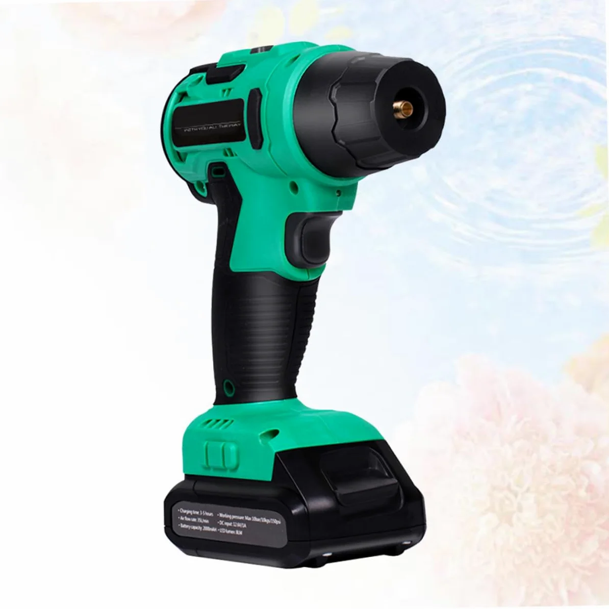 Cabilock Inflador Portátil para Coche Inalámbrico Pantalla Digital Verde | Cuerpo Abs, Agarre Cómodo y Diseño Ergonómico, bajo Consumo Medición Inteligente