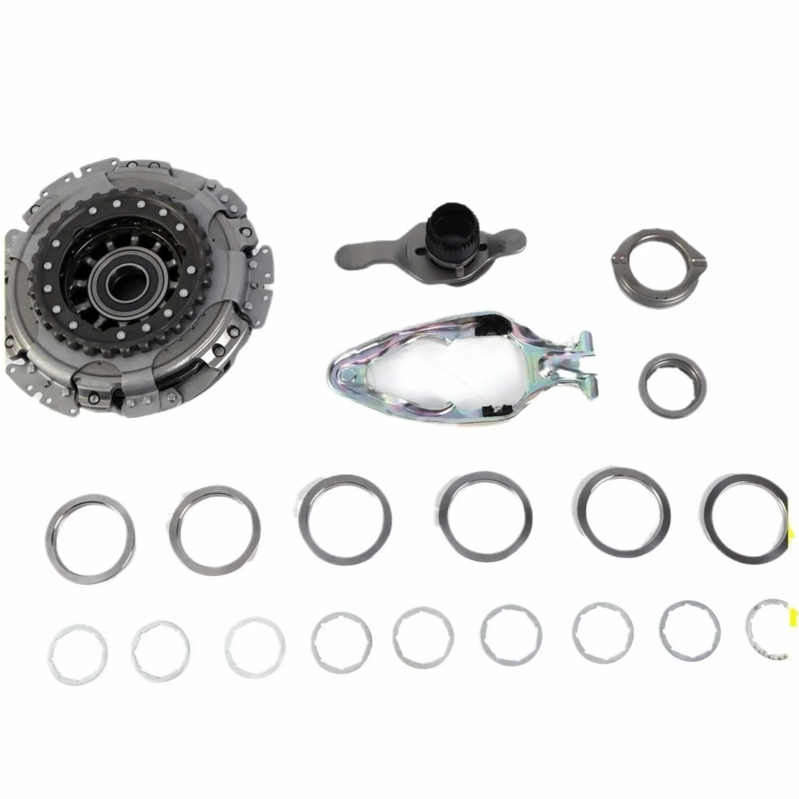 Juego de discos de embrague Ajuste para VW Jetta apto para AUDI A3 1,2 T 1,4 T 1,8 T 1 Juego de 7 velocidades DSG doble embrague motor piezas de accesorios de coche Embrague Asamblea