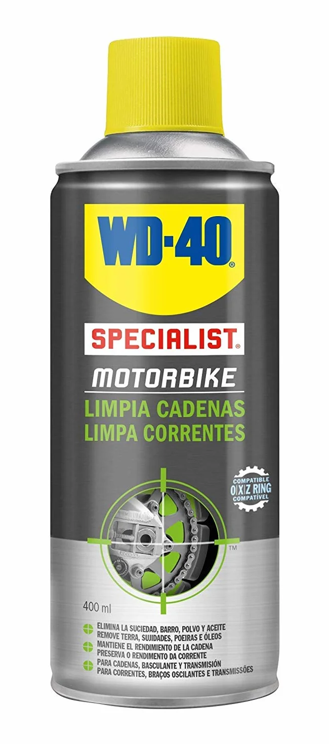 WD 40 - Wd40 Specialist Motorbike - Pack Spray Limpiacadenas 400Ml + Grasa De Cadenas 400Ml Moto Motorcycle Accesories