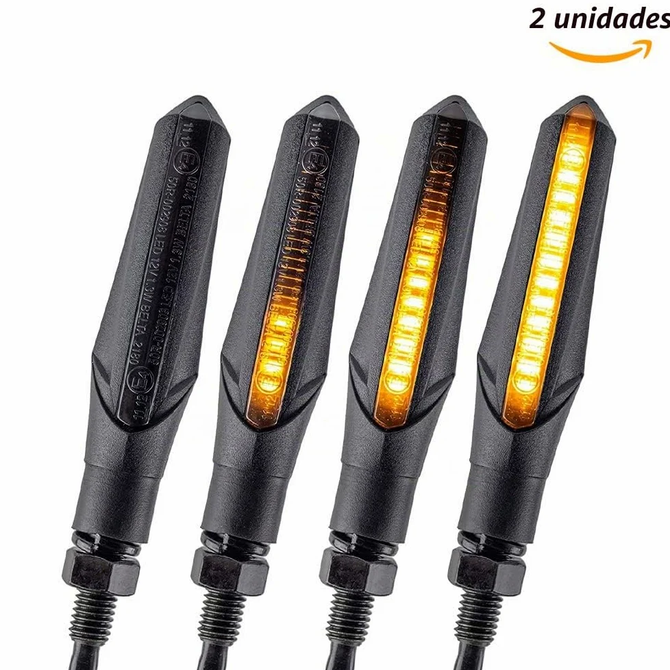 Intermitentes Moto Homologados LED Lámparas con relé Luces de Dirección Señales Universal Motocicleta