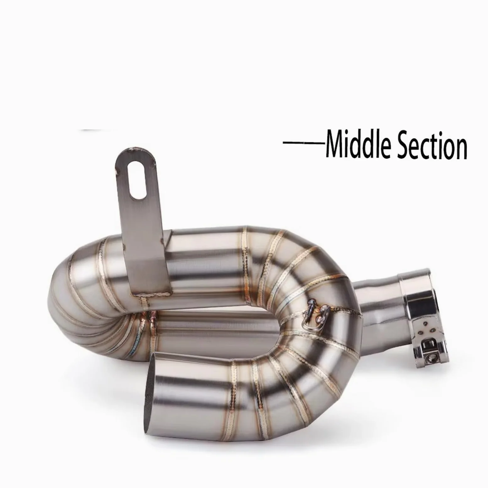 silencioso escape moto Para STREET Para TRIPLE 765R 765S 2017-2024 | Para 765RS Escape tubo de enlace medio silenciador de fibra carbono tubo Escape de motocicleta(Middle)