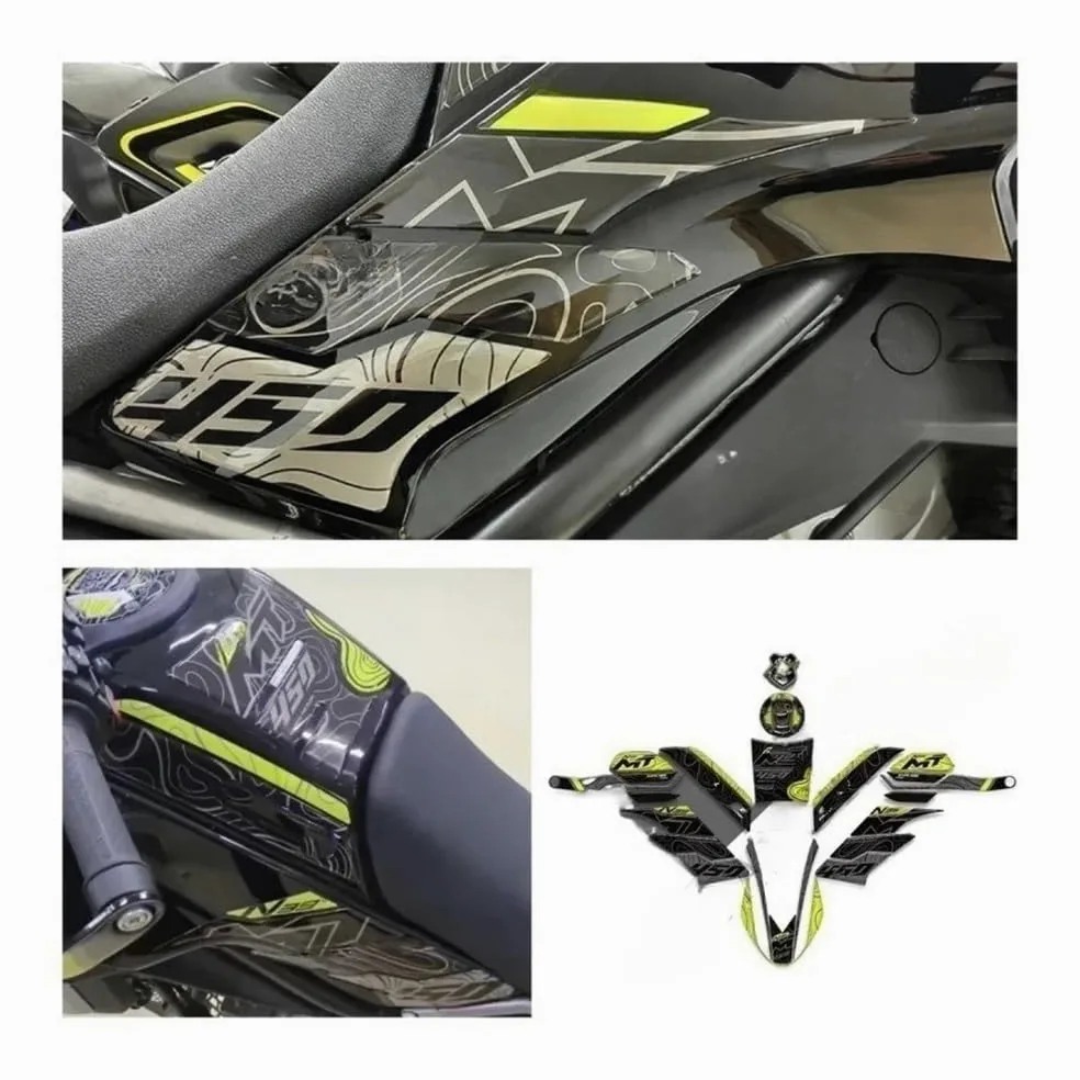 Protector De Depósito para Motocicleta para 450MT (Incluye Pegatinas, Y Protectores para Carenado). Incluye Deflector Viento Protector Deposito Moto