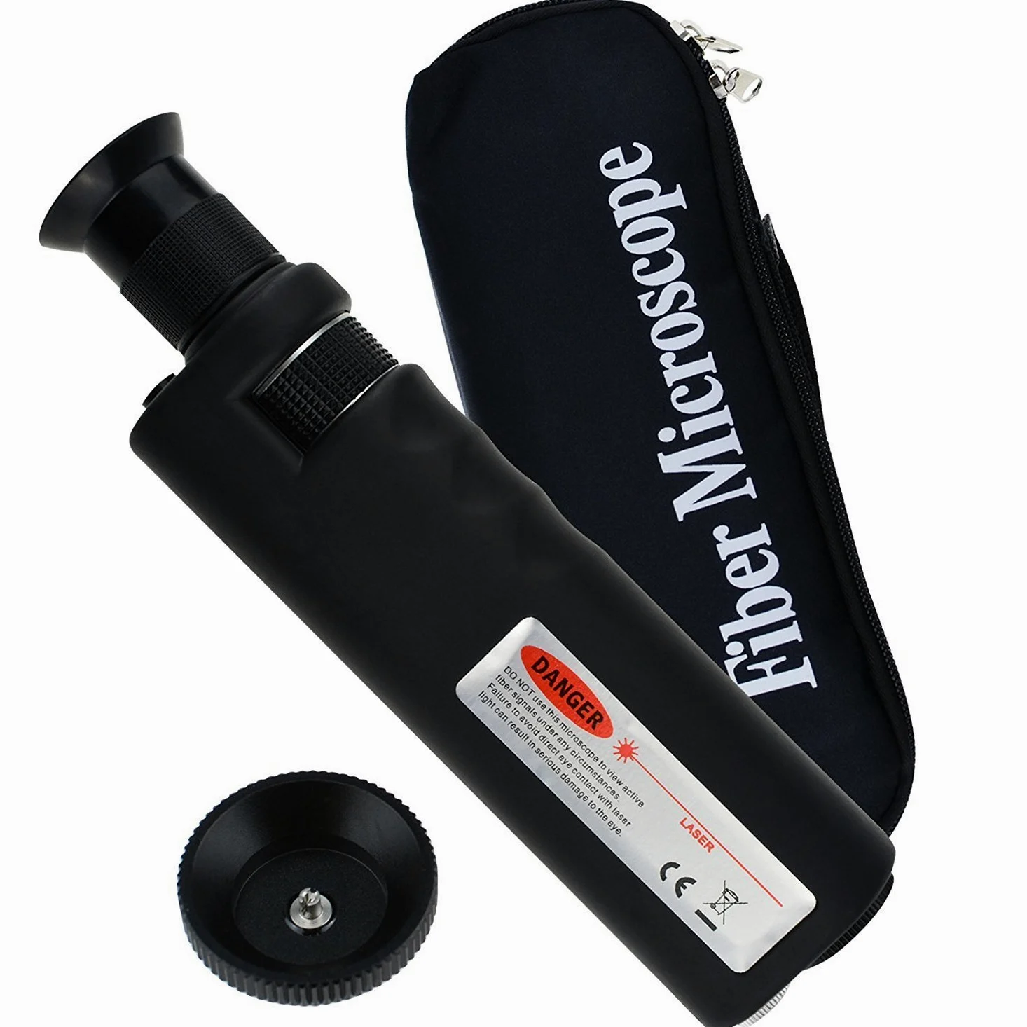 400X Lichttoptischer Hand-Mikroskopprüfer für Koaxialkabel einschließlich 2,5 mm und 1,25 mm Adapter