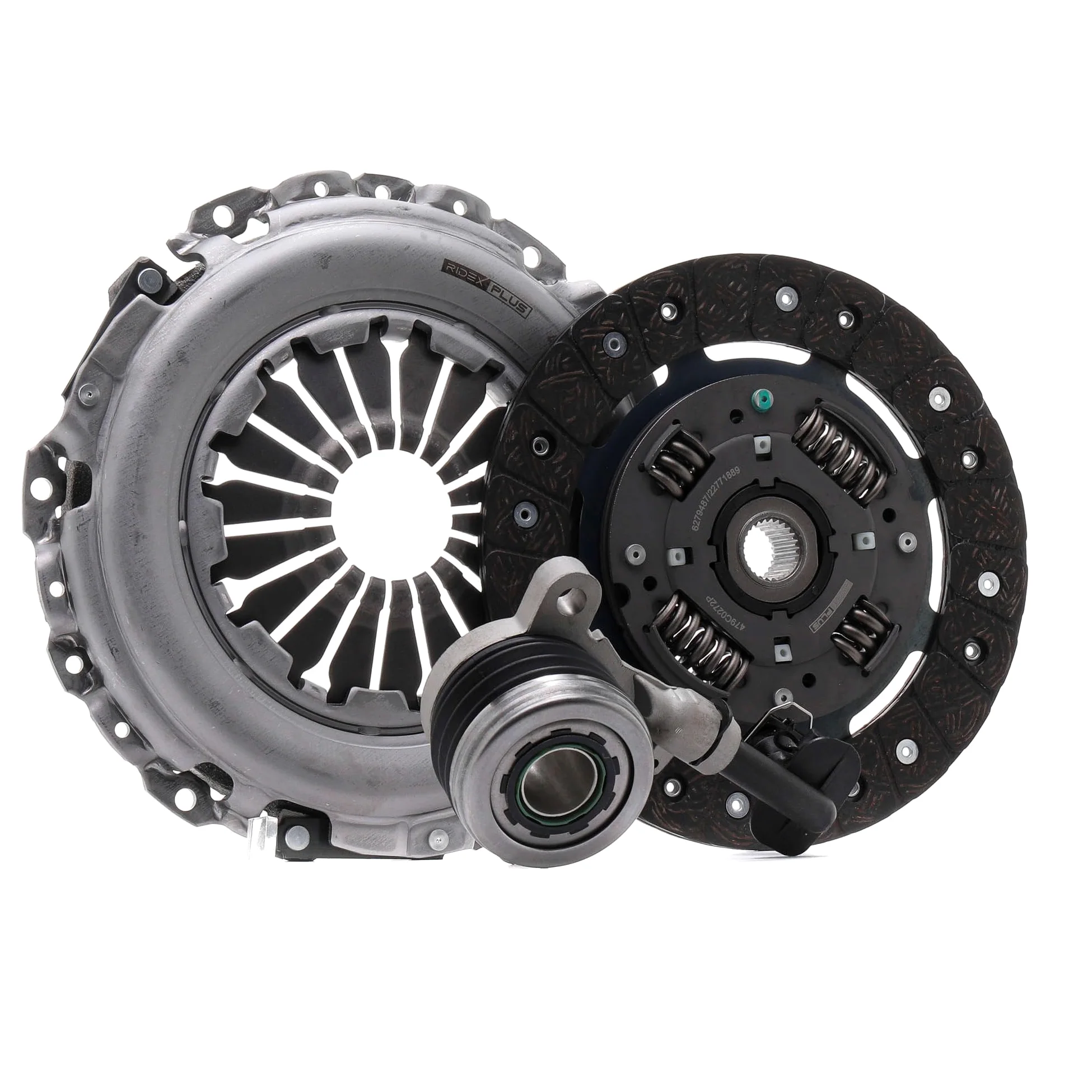 RIDEX PLUS 479C0272P Kit de embrague con desembrague central con plato de embrague sin cojinte de desembrague Compatible con RENAULT Megane 3 Grandtour KZ0/1