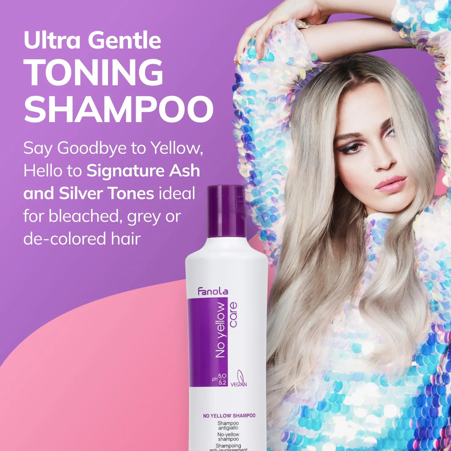 Fanola No Yellow Shampoo für Blondes Haar 350 ml