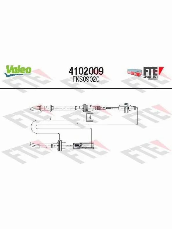 FTE 4102009 Cable de accionamiento accionamiento del embrague