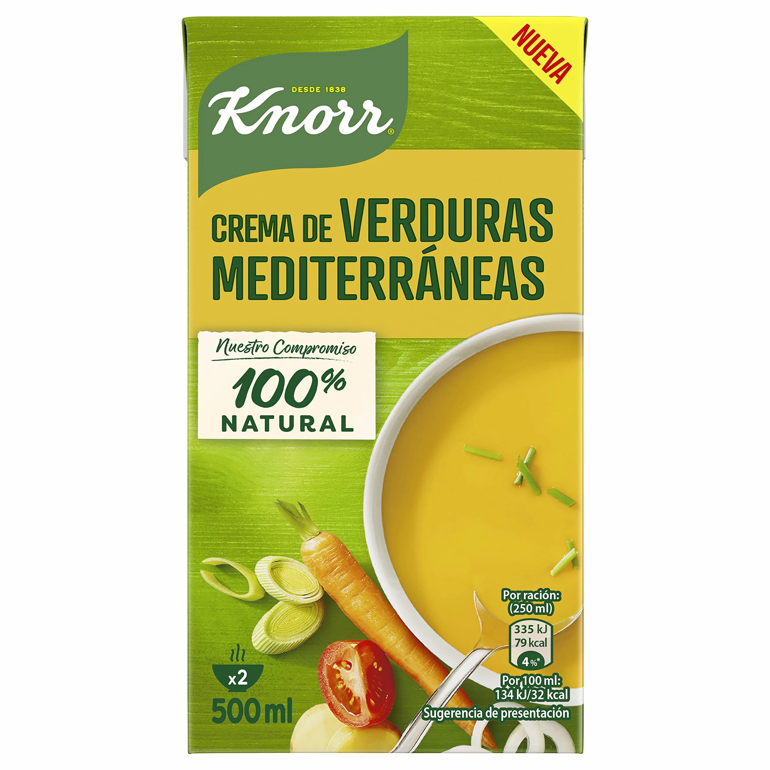 Knorr Crema de Verduras Mediterraneas 500ml