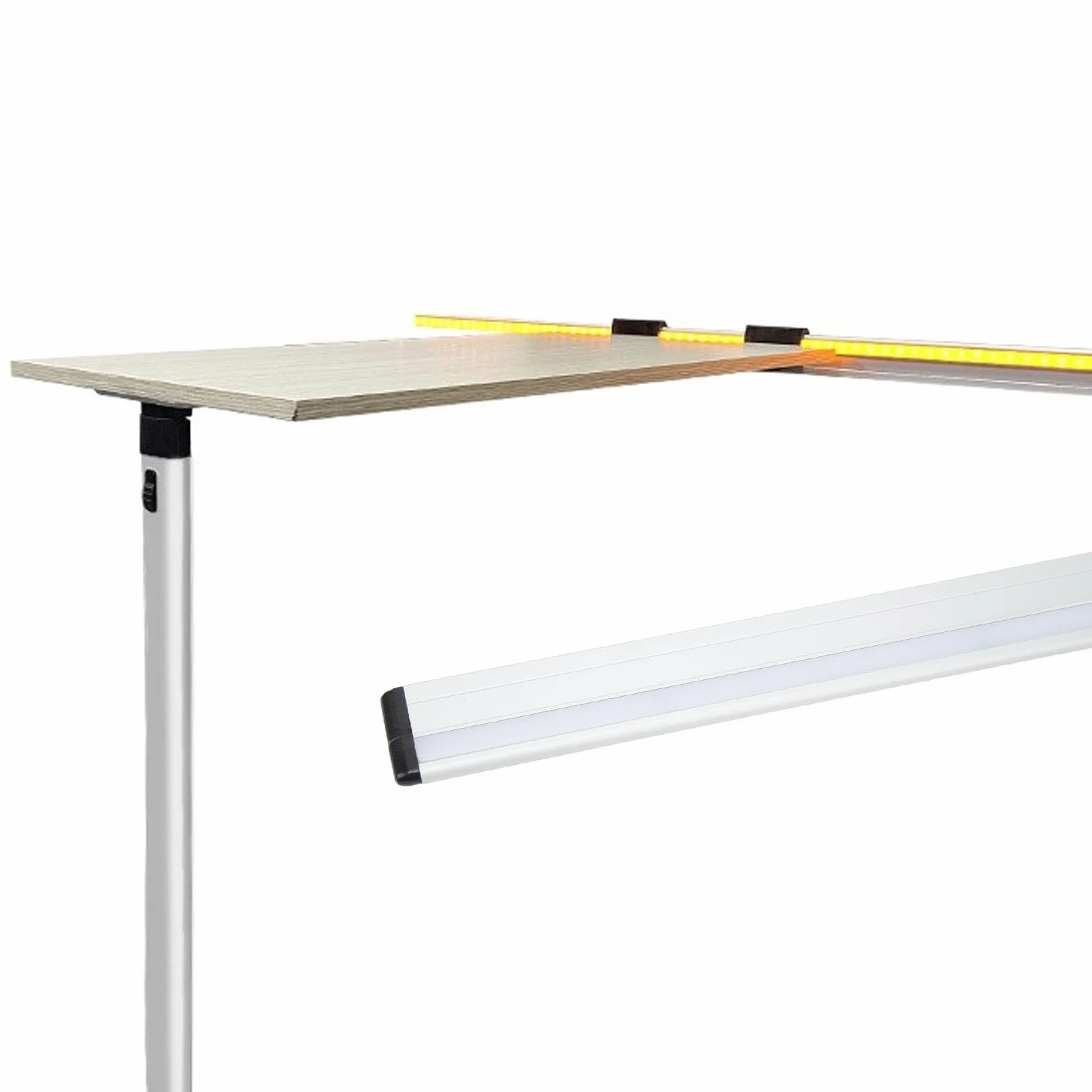Guía de escritorio plegable, práctica guía de mesa para autocaravana antivibración de 500 mm para caravana y barco