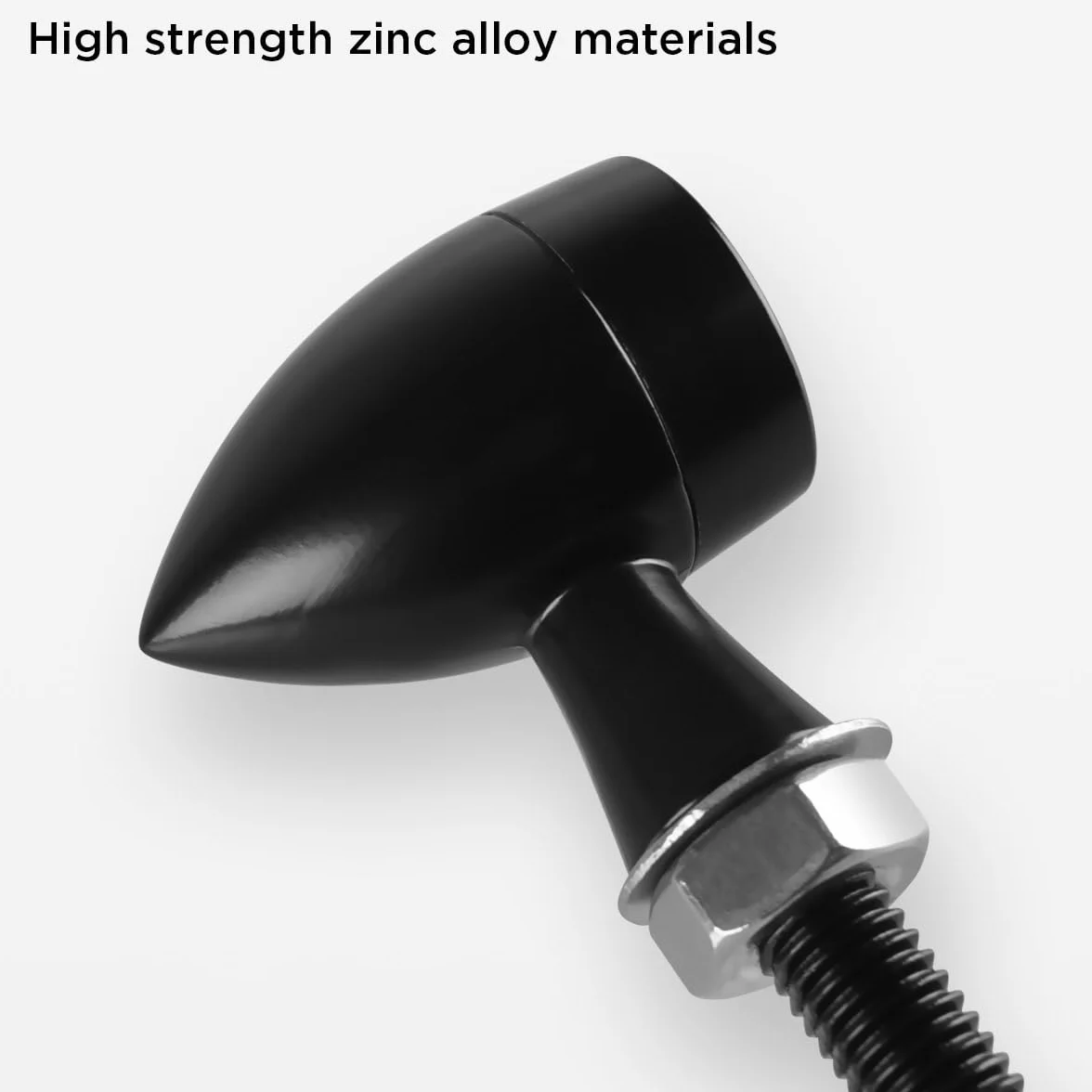 evermotor Intermitentes de moto homologados, universales 12V, 4 piezas, E24, luces de dirección LED para mini motocicletas, indicadores de giro, de zinc fundido, IP67 impermeables