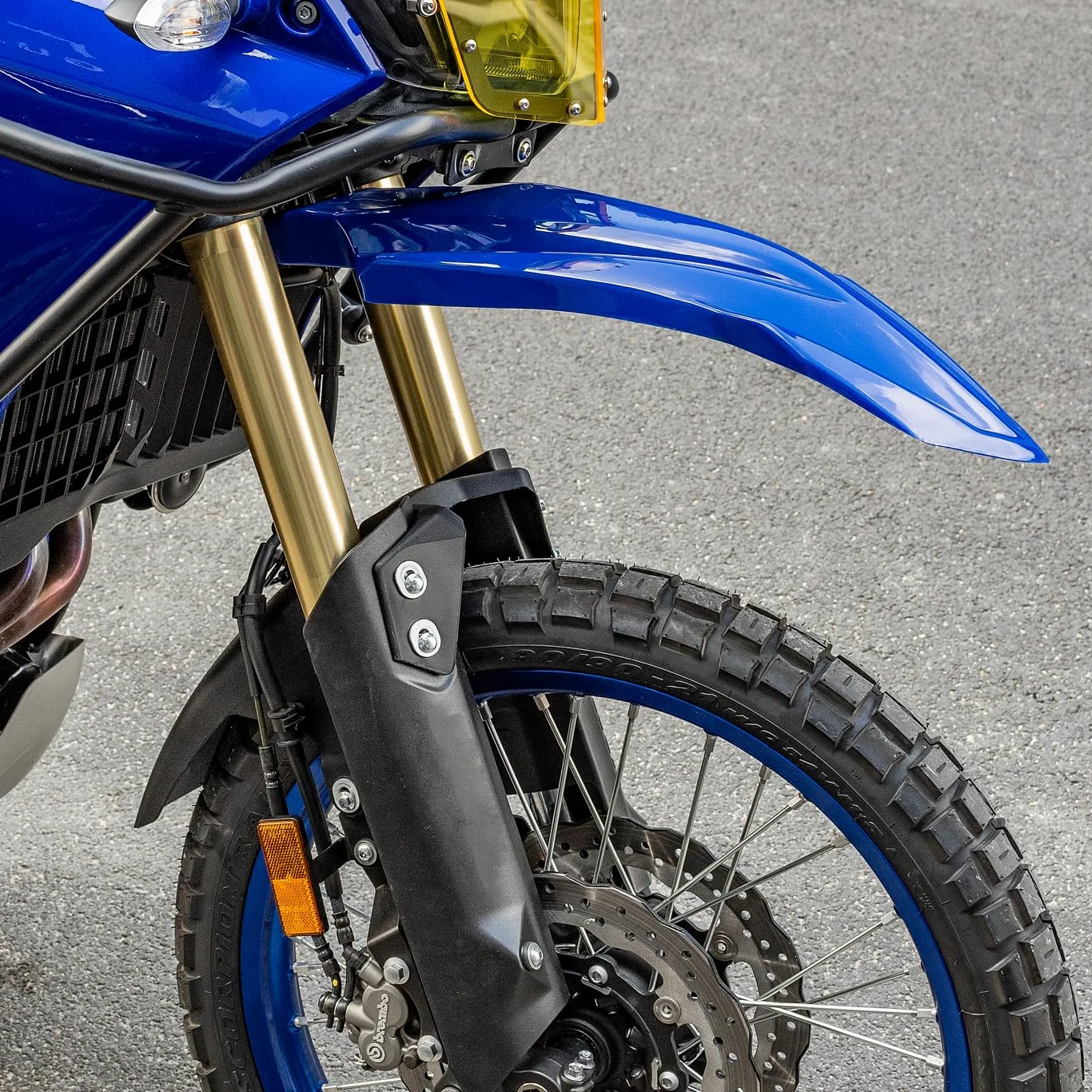 Guardabarros delantero para Tenere 700 2019-2025 2026 Protector de neumáticos contra salpicaduras, azul