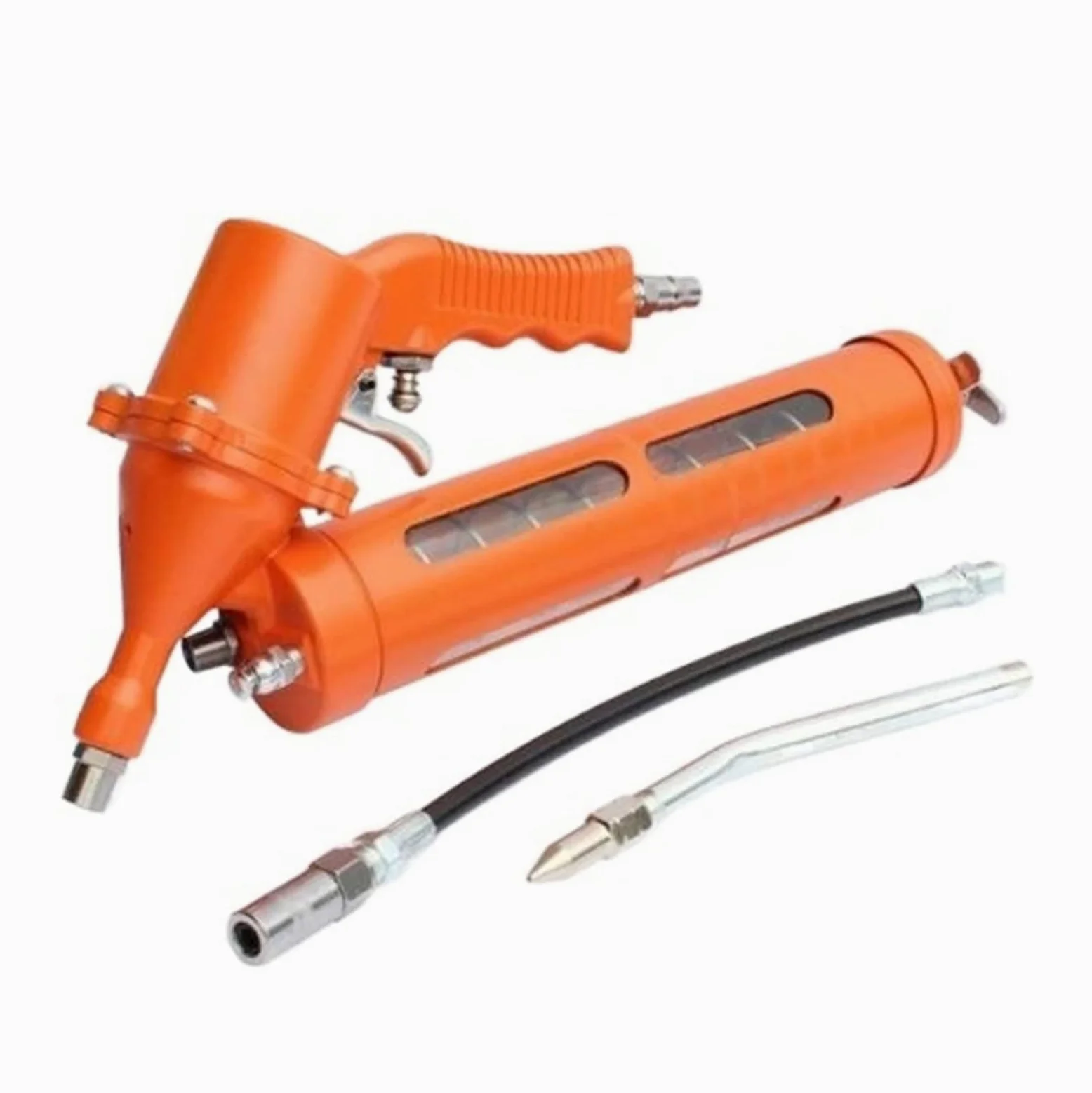 Bomba de Engrase Grasa neumática de 500 CC para Pistola, Herramienta de Acero Pesado, Grasa para Bomba de compresor neumático Boquilla Bomba de Engrase(A)