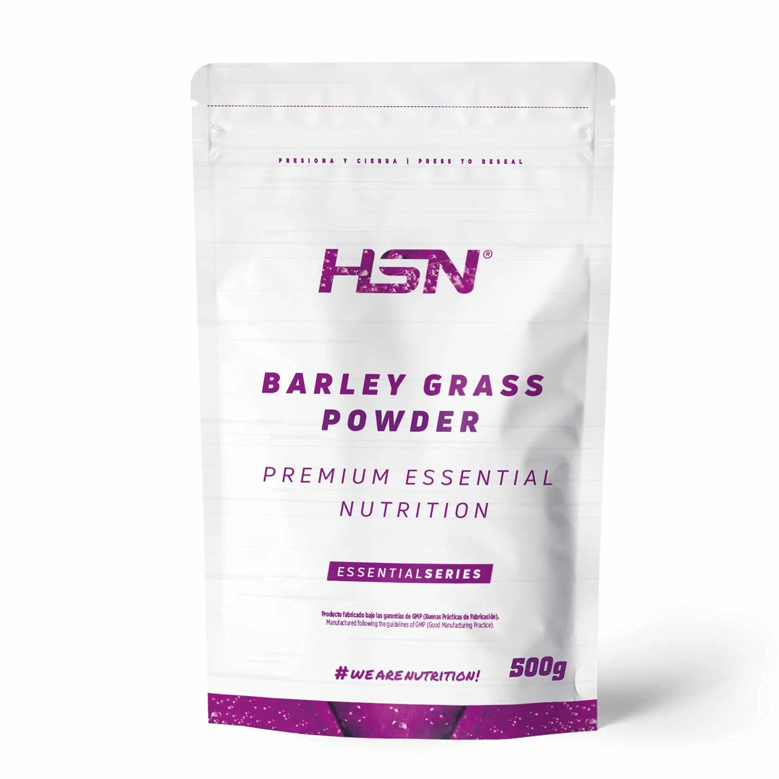 HSN Hierba de Cebada en Polvo 500g 100% Pura Natural Sin Añadidos No-GMO Vegano Sin Gluten