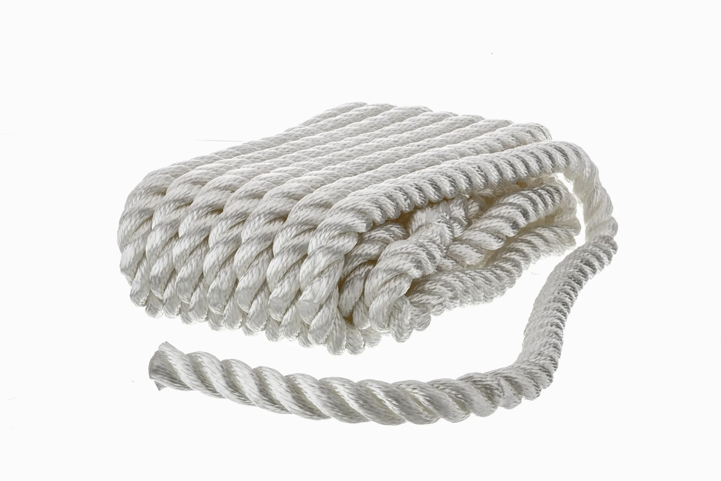 Seachoice 50-42601 Cabo Amarre Nylon, 3 Filamentos, Color Blanco, 16 mm x 7,6 M