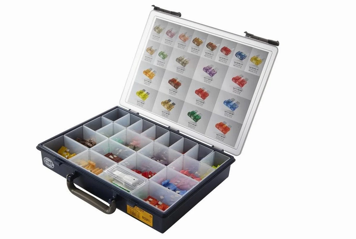 HELLA 8JS 009 257-801 Juego de fusibles - ATO(2A-40A)/MINI(2A-30A) - 10/15/2/20/25/3/30/4/40/5/7.5A - Juego