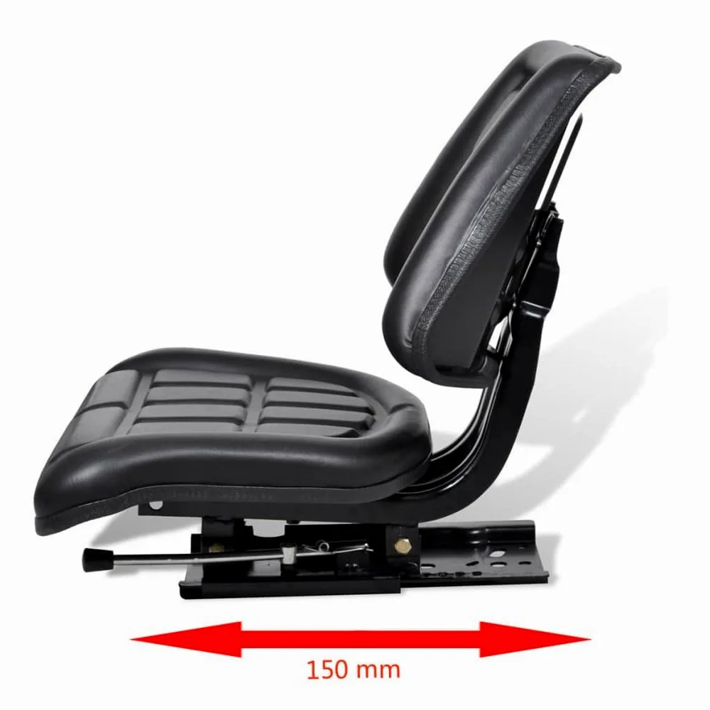 Asiento de tractor con respaldo negro, asiento de tractor, asiento universal, para maquinaria agrícola, tractor, tractor, tractor, tractor, excavadora, asientos