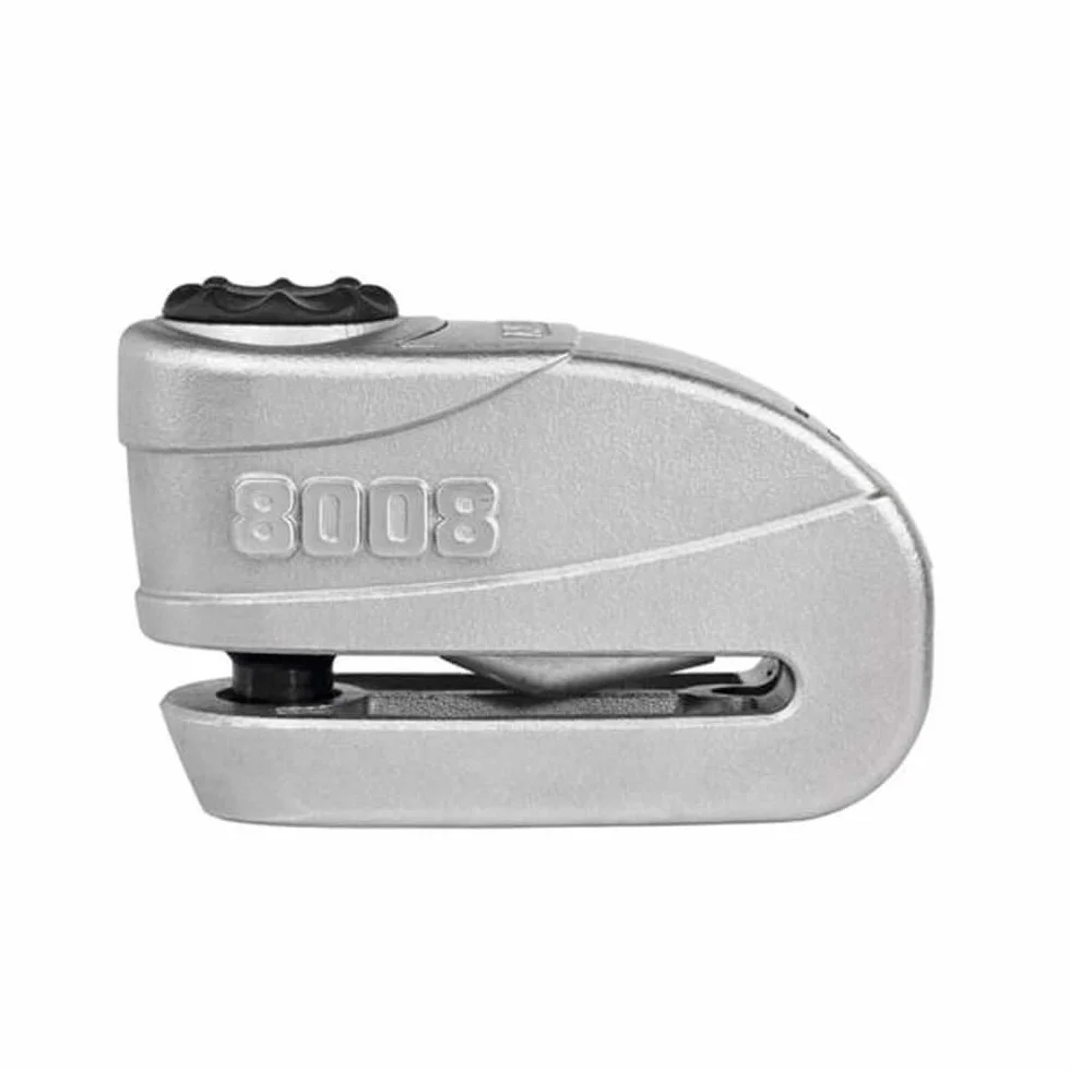 ABUS Candado de Disco de Freno Granit Detecto XPlus 8008 2.0 - Candado de Moto con Alarma - Nivel de Seguridad 19 - Gris