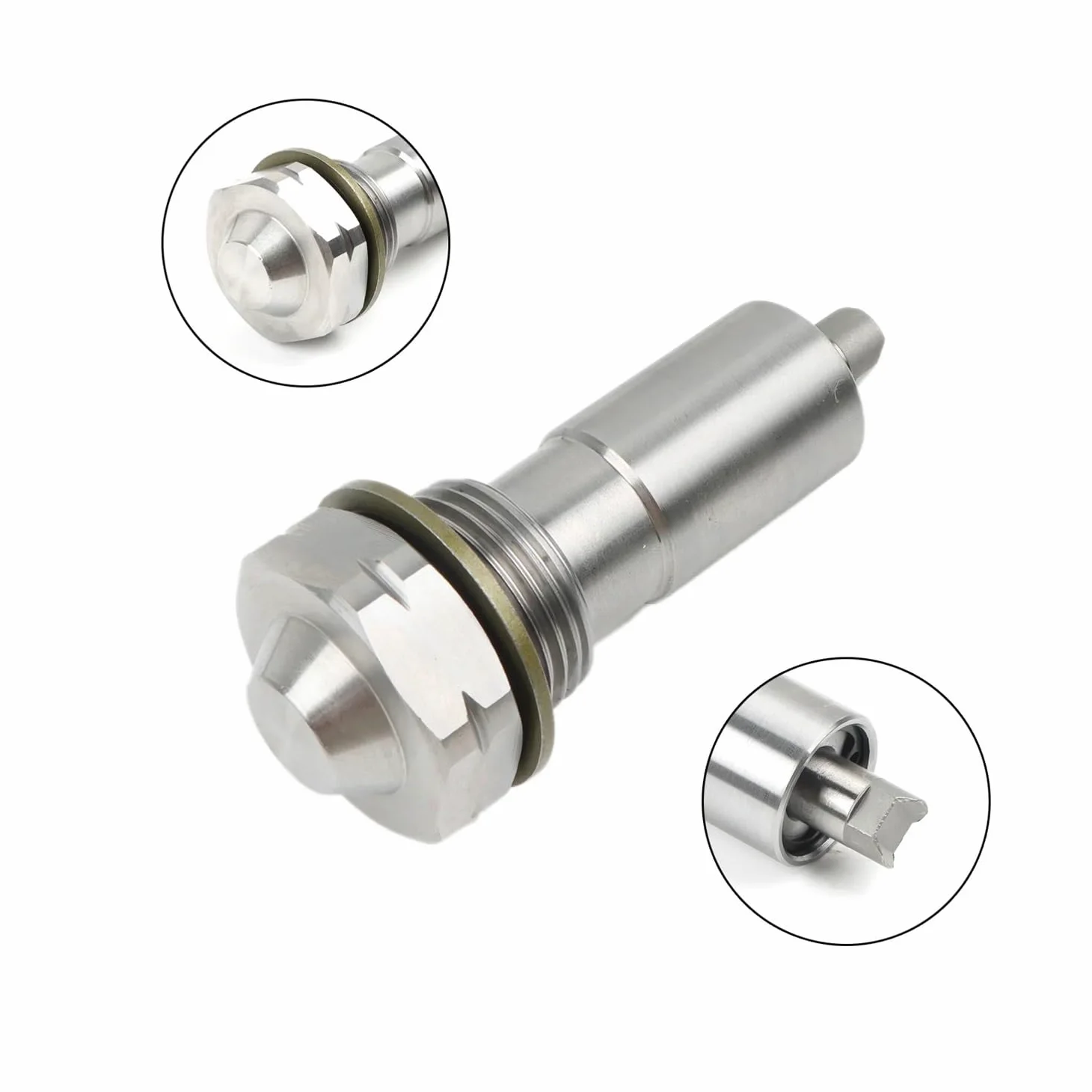 Accesorios de repuesto 1 juego de cadena de distribución de motor TKC8002 con tensor de tapón de aceite.