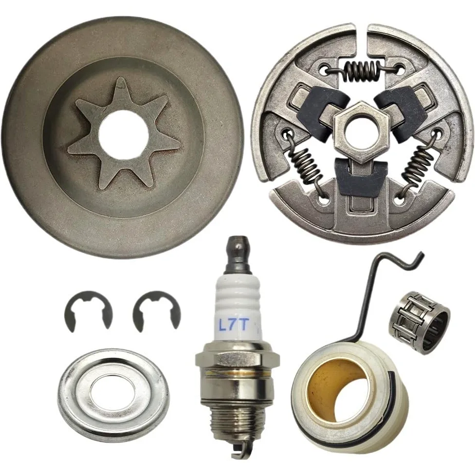 Motosierra 3/8" 7T Piñón Embrague Rodamiento De Agujas | For Stihl MS390 MS290 MS310 029 039 Engranaje helicoidal 1125 640 2000