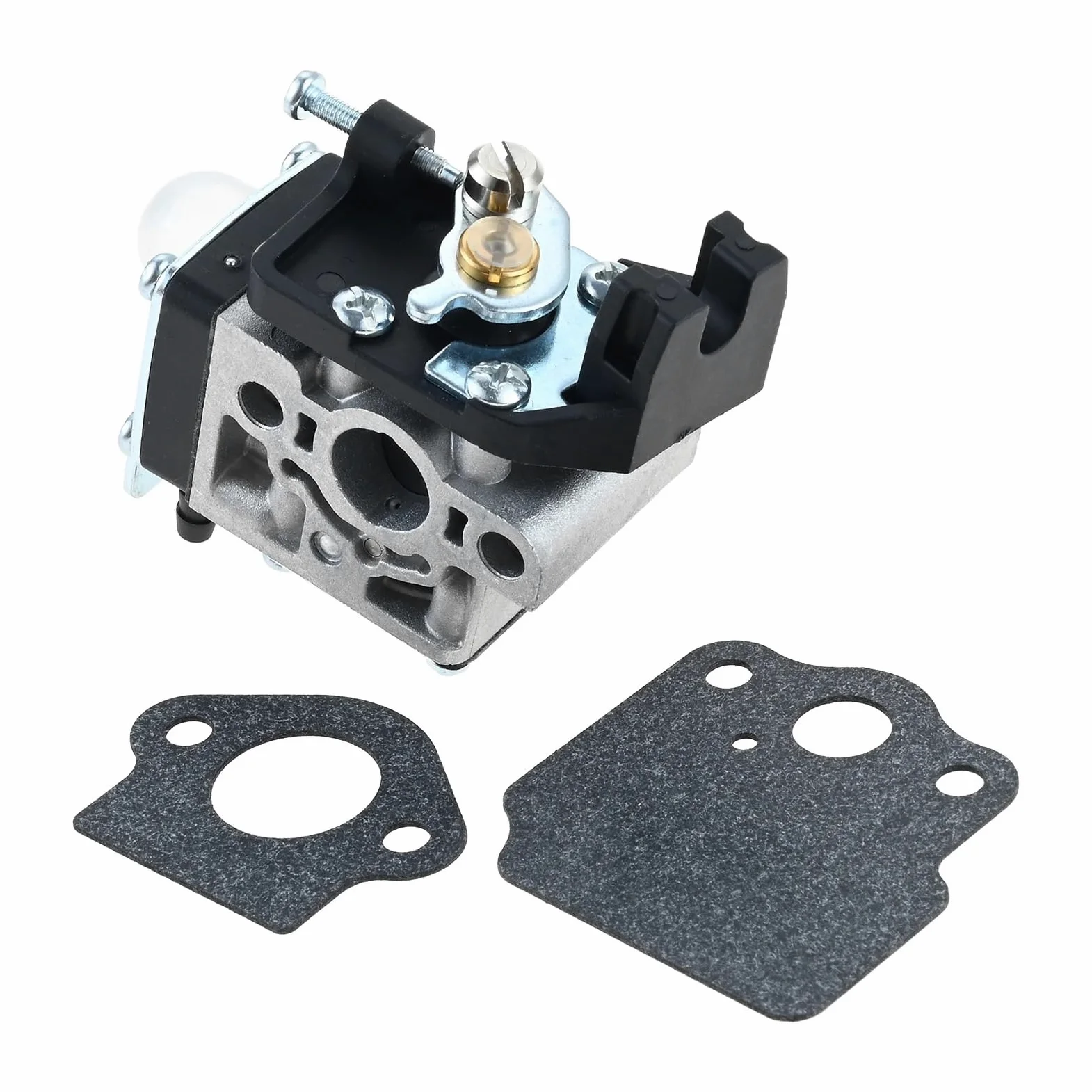 Carburador de motosierra con 2 uds juntas aptas para SRM-3020 PAS-3020 Carb OEM A021004831 herramienta eléctrica jardín