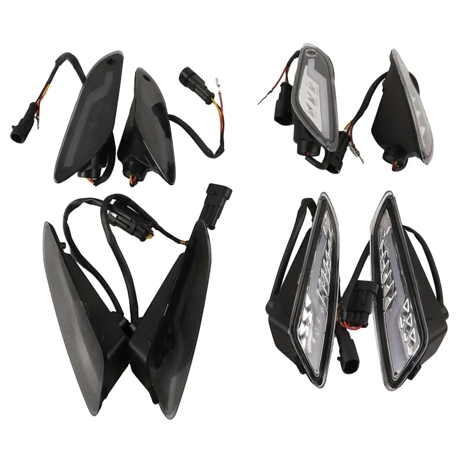 Moto Indicadores Intermitentes LED Para Motocicleta Para PIAGGIO Para Vespa Primavera 50 125 150 (2013-2023) Intermitentes Luz De Señal De Giro(Color1)