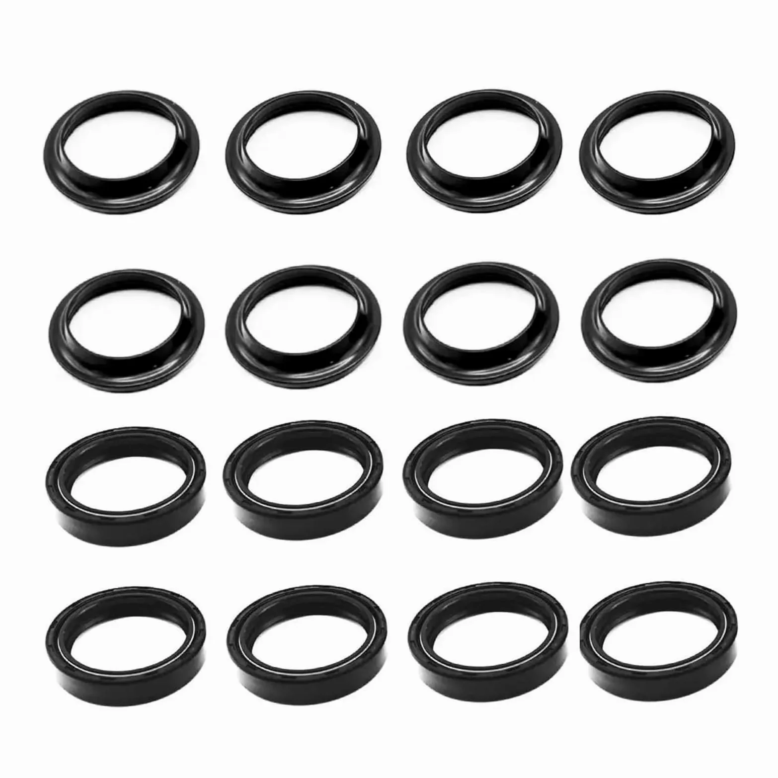 Para Suzuki GSF 400 600 650N 650S Para Bandit AN650 Para Burgman SV650 GSX600F Retén Aceite Cubierta Antipolvo Horquilla Delantera(4 Set)