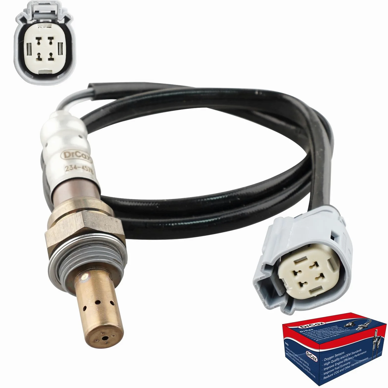 234-4578 Sensor de oxígeno O2 relación de combustible de aire calentado descendente compatible con Ford Escape Fusion C-Max Transit Connect Lincoln MKZ L4 2.0L 2.5L Reemplaza CJ5Z-9G444-B