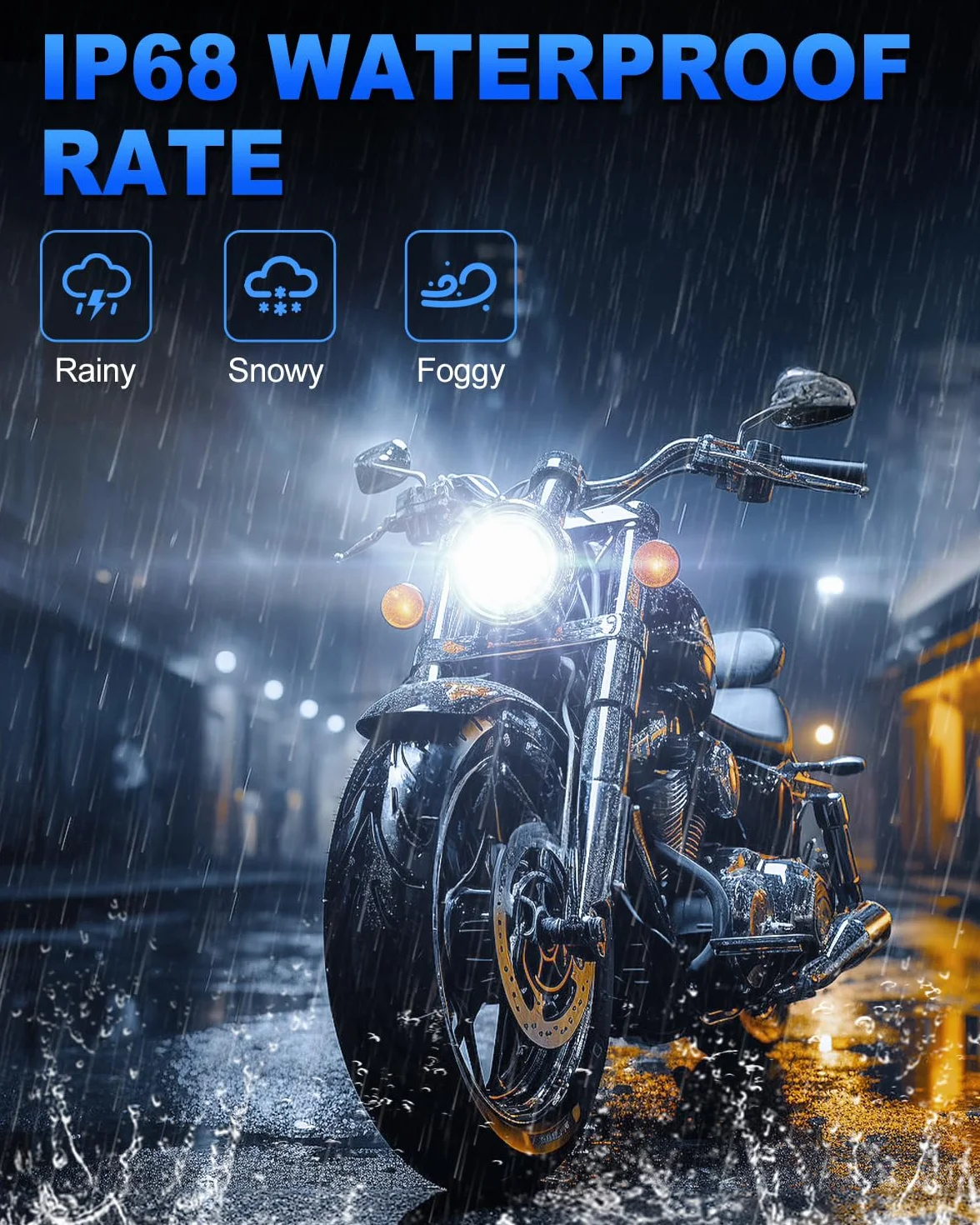 SUPAREE Bombilla LED H4 Motocicleta Bombilla H4 LED Moto Lampara LED Moto para Faro de Moto Hi/Lo 6000K 600% 8000LM 25W 12v/24v 1:1 Mini Size Plug y Play 1 Pc