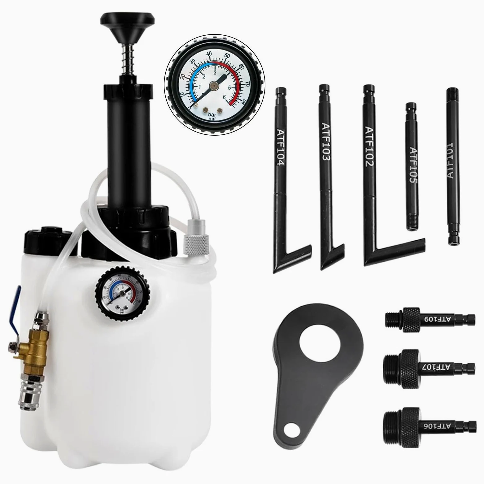 Bomba de Cambio de Herramienta Multifuncional Ajustable de 3 Litros | Bomba Extractora de al Vacío para Vehículos para Barco, Vehículo, , Sedán, Camioneta, Tractor