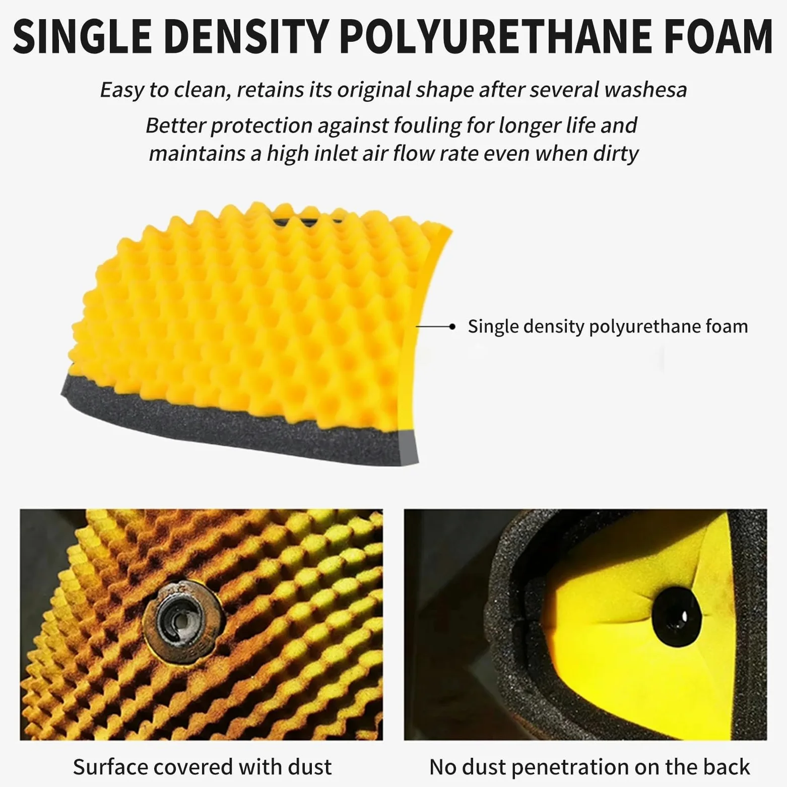 Filtro aire Compatible con Husq&varna Motocross DualFoamSponge soporte de filtro aire cubierta antipolvo limpiador motocicleta moto cross(1)