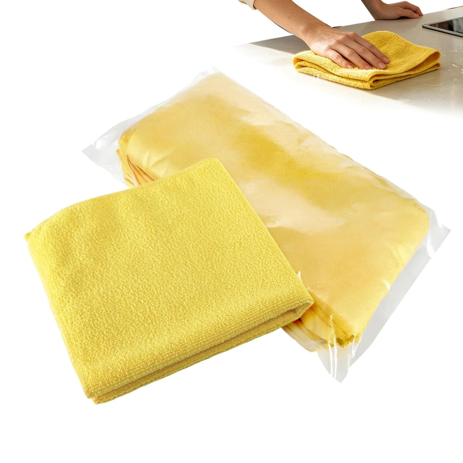 Genérico Toallas Microfibra 24 Piezas Paños De Limpieza Absorbentes | Paños Detailing Auto Microfibra Para Propietarios Conductores Detailers Inquilinos Casa Cocina Baño Sedán