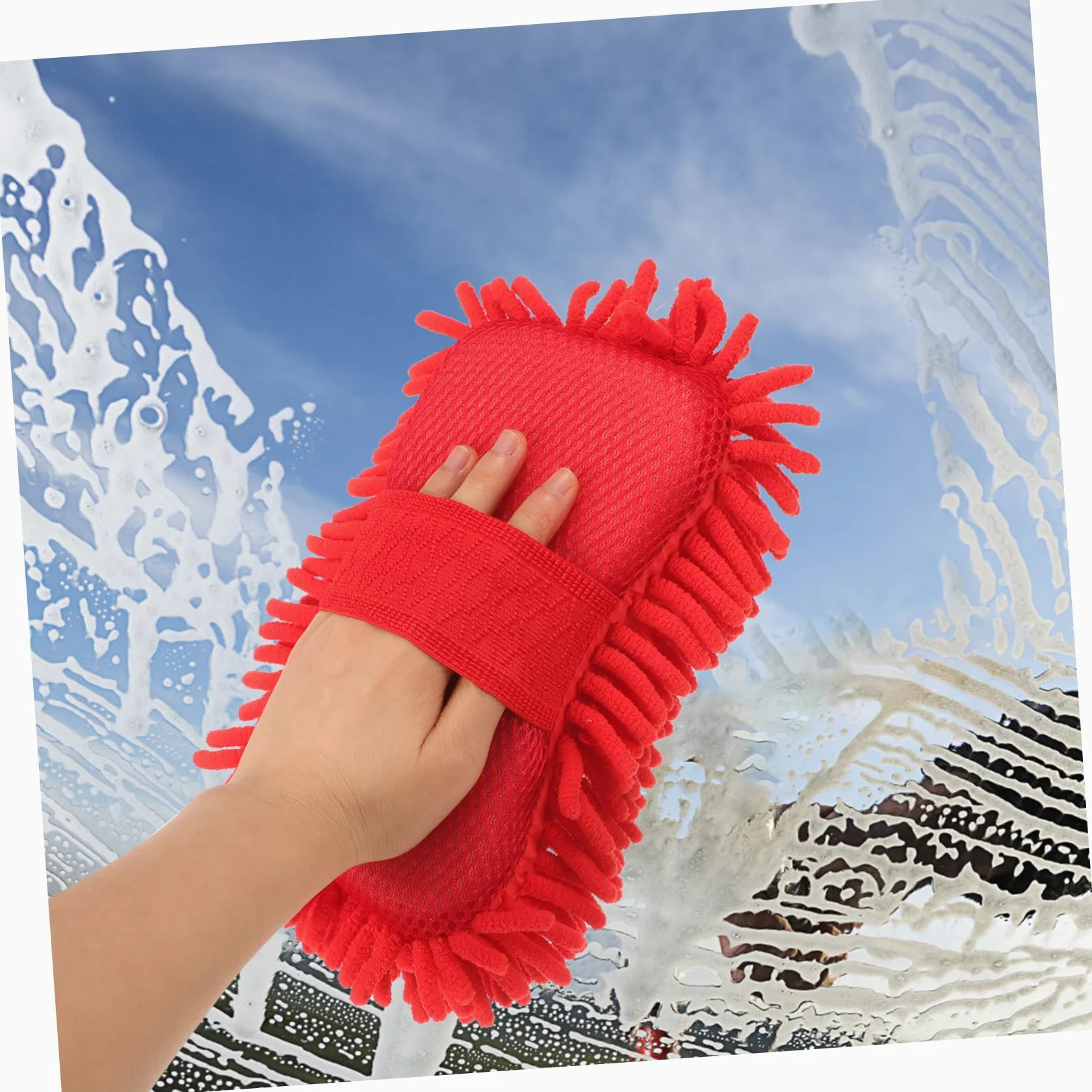 5piezas Esponja De Limpieza Ultra Absorbente para Coches Guante De Microfibra Reutilizable para Lavado De Vehículos y Limpieza De Ventanas para Automóviles y Usos El Hogar