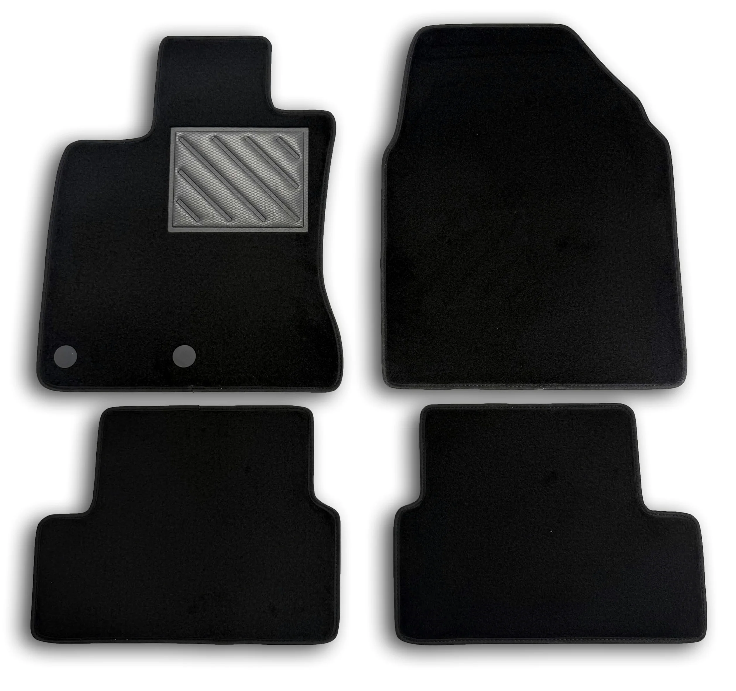 Alfombrillas a Medida para Nissan Qashqai J10 2006-2014, Talonera de Goma Reforzada