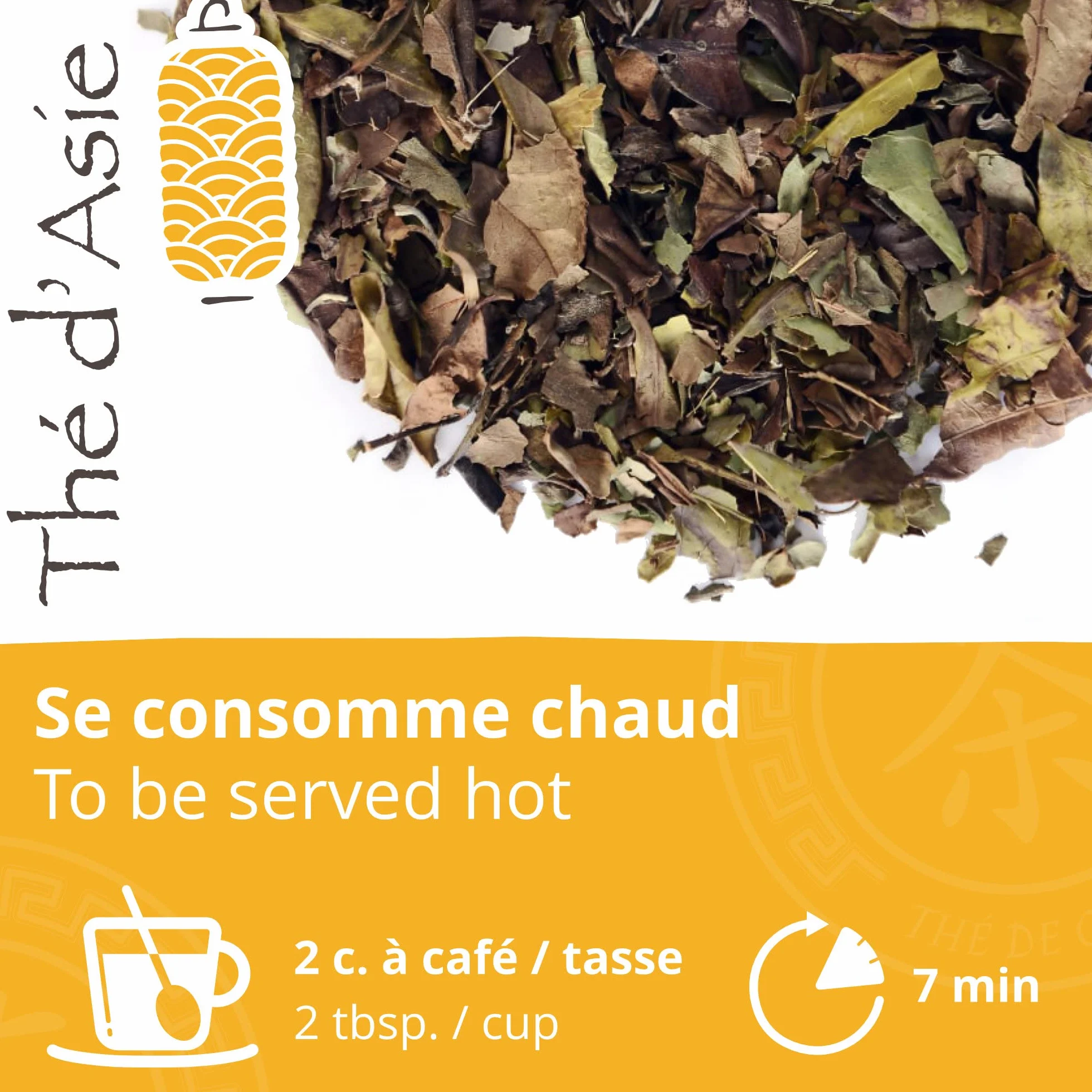 Senteur du soir Thé blanc bio regaliz 250 g Agriculture écologique KHLA
