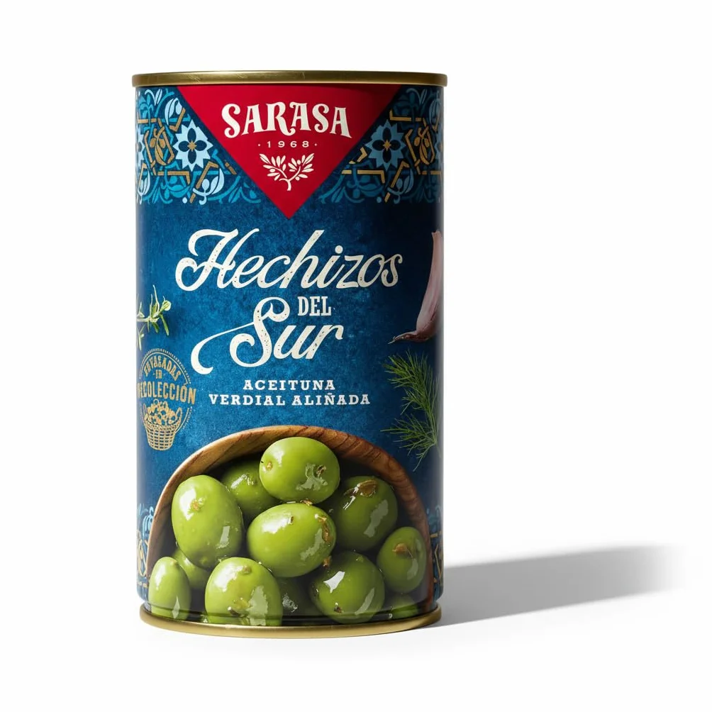 Aceitunas Verdial Aliñadas Receta Tradicional Sabor Intenso Ajo Hierbas Aromáticas 4200g NEXU
