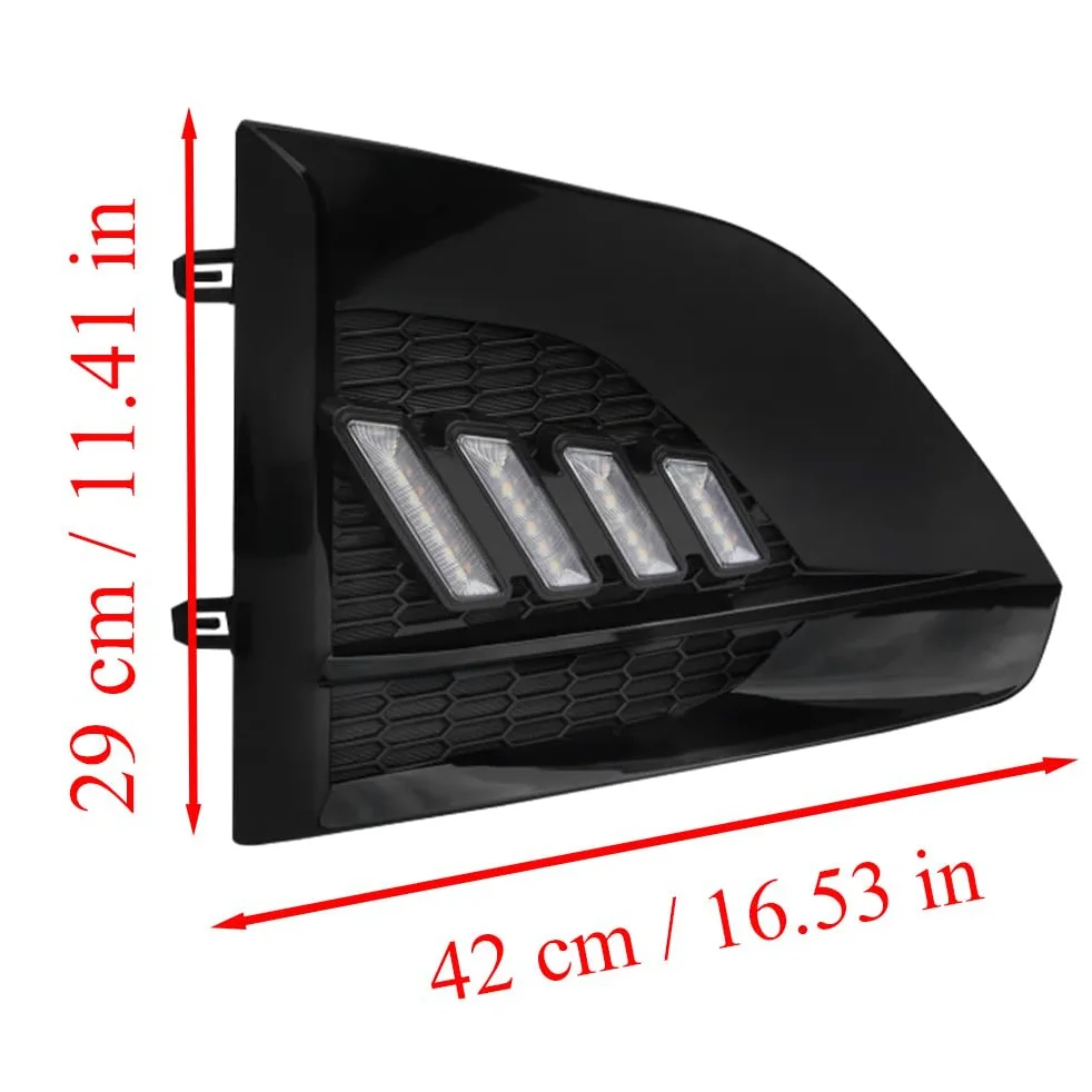 Riloer Luces diurnas LED DRL, luces antiniebla, intermitentes, lámpara tricolor delantera izquierda y derecha, compatible con Nissan Altima 2023-2025