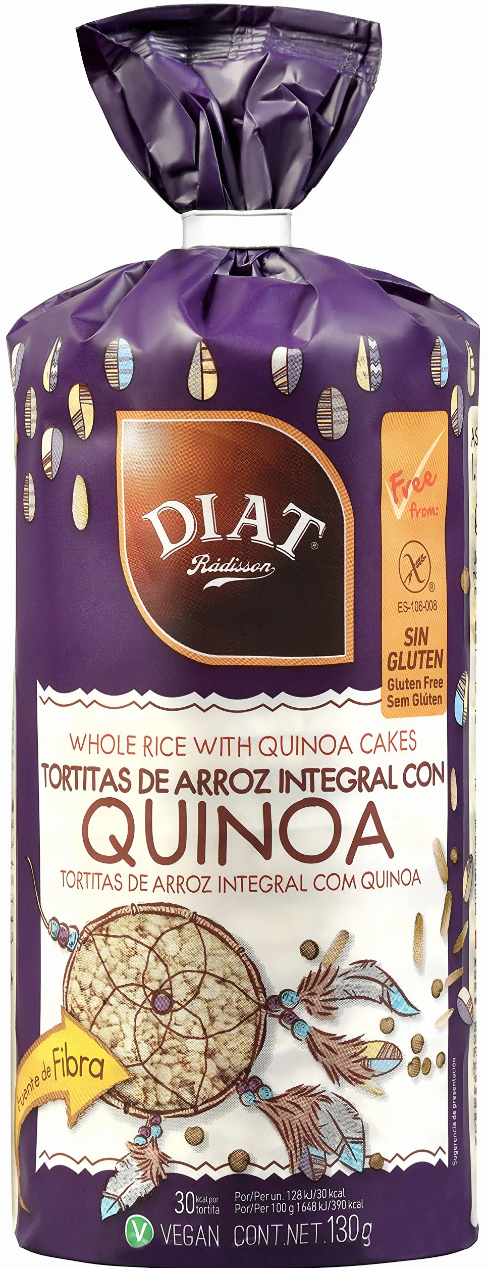 Diet Rádisson Tortitas De Arroz Integral Con Quinia 30 G