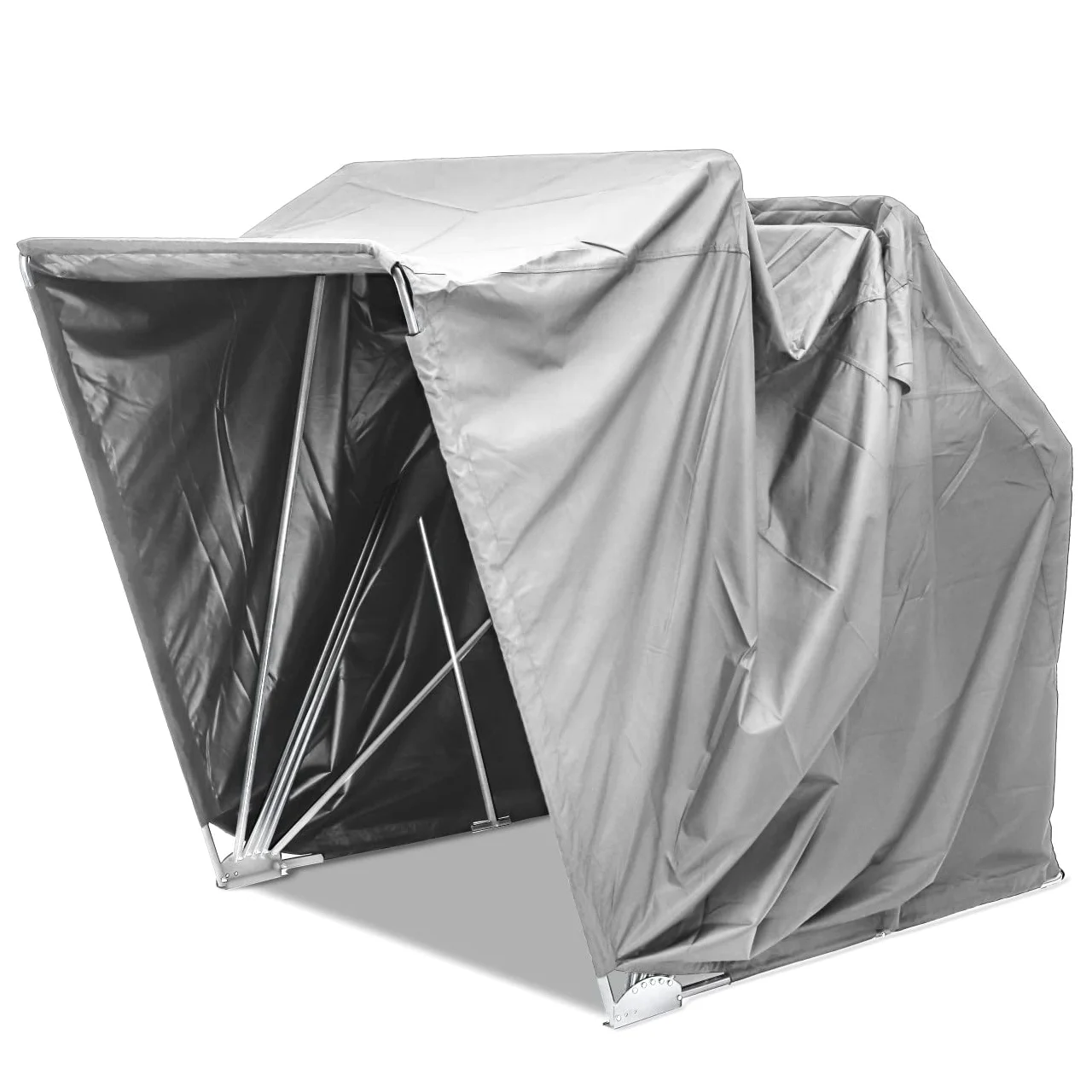 Garaje Plegable Compatible para Motos, quads y ATVs Funda portatil XXXL Gris