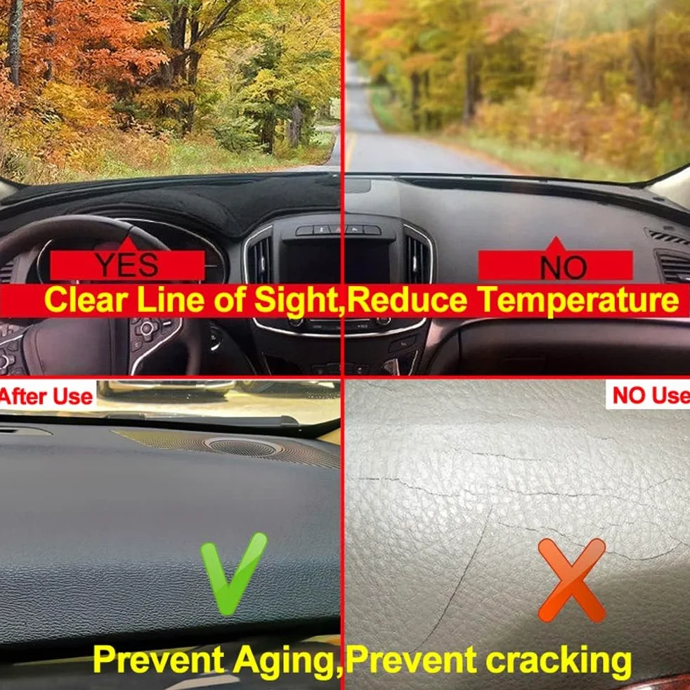OGRAFF Almohadilla Protectora para Salpicadero,para Kia Picanto X-Line/Morning 2018 (LHD),Protector de Panel de Instrumentos Alfombrilla Antideslizante