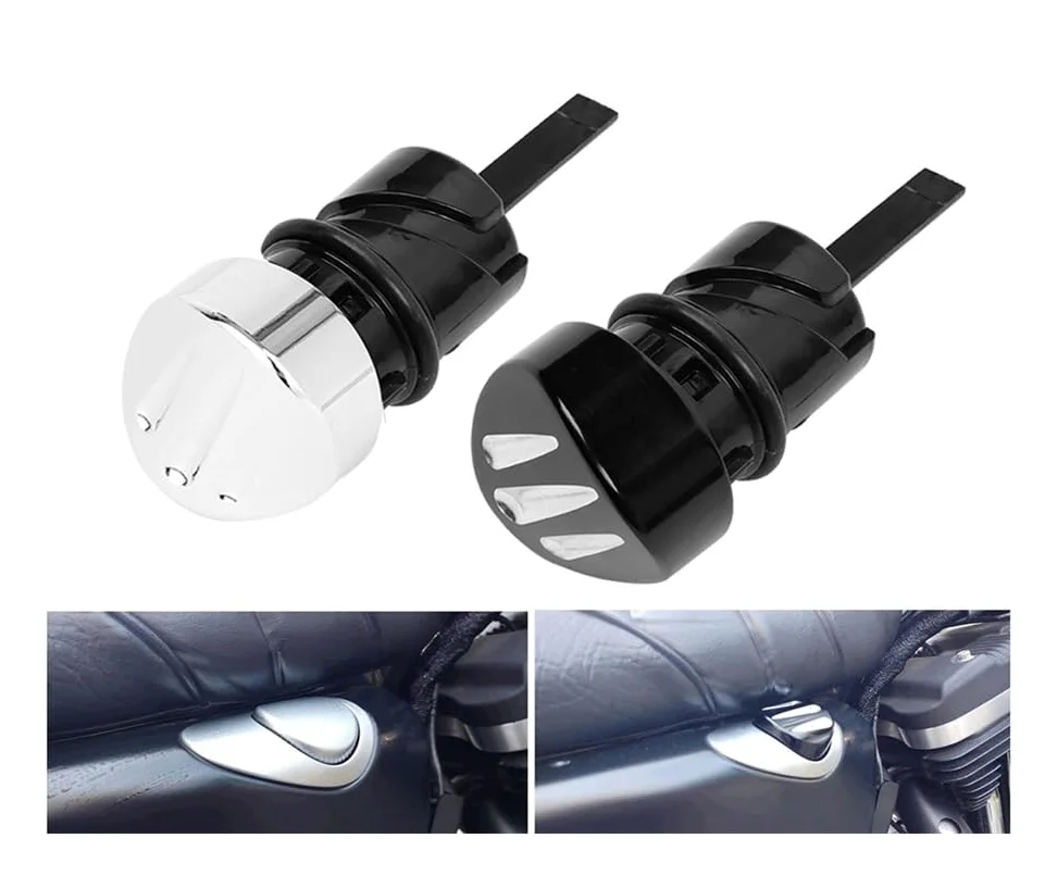 Moto Tapón Combustible Para Har&ley XL883 1200 XR883 Iron Forty-Eight Seventy-Two 48 72 2004-2022 Tapa De Tanque Varilla Nivel Aceite Motocicleta Cromada