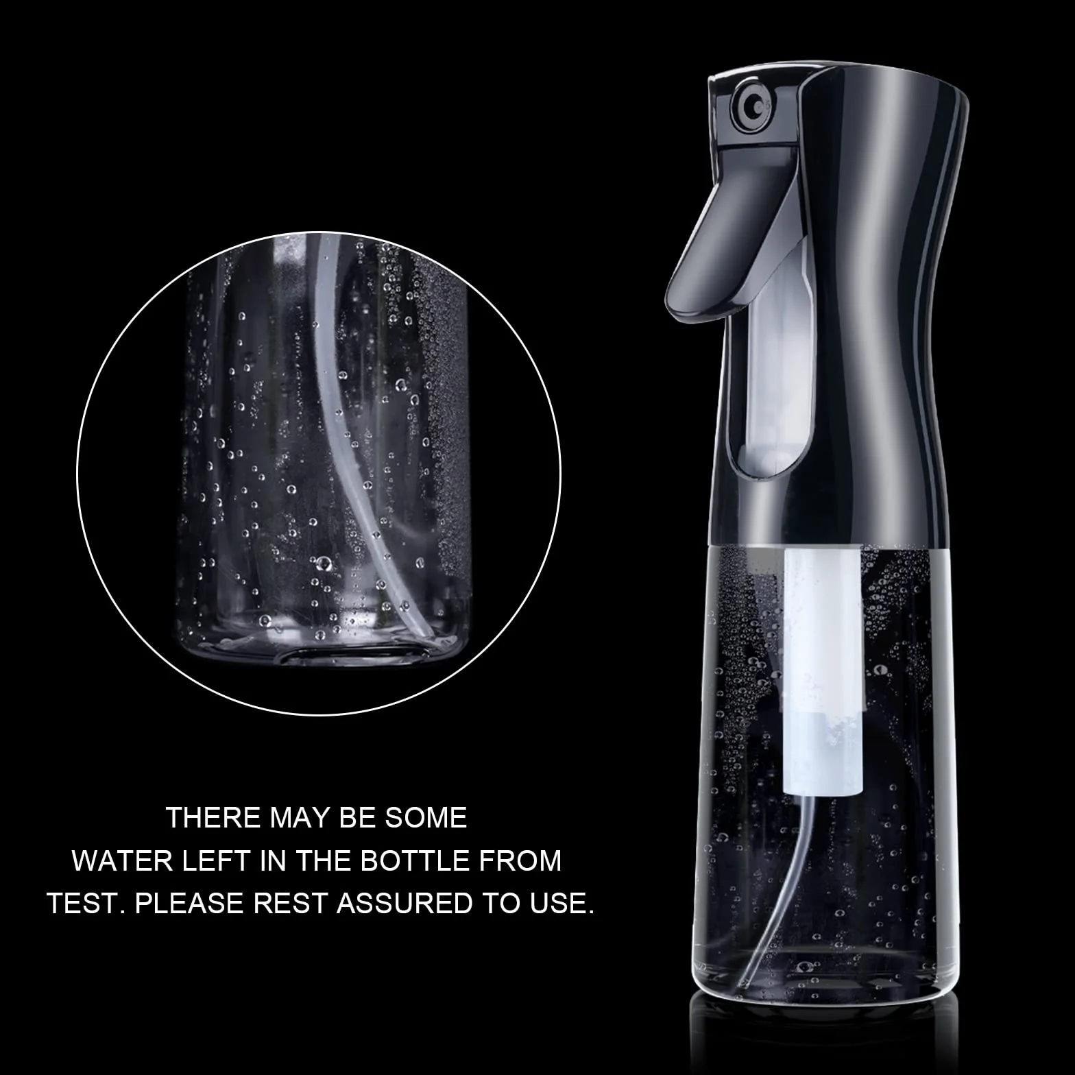 AOOWU Botella de spray para el cabello, 2 uds vacías de agua continua, pulverización fina multifuncional