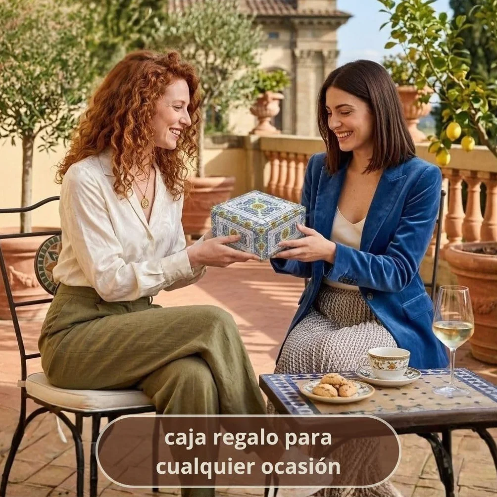 Pastelitos artesanales sicilianos de almendra Caja regalo Repostería tradicional