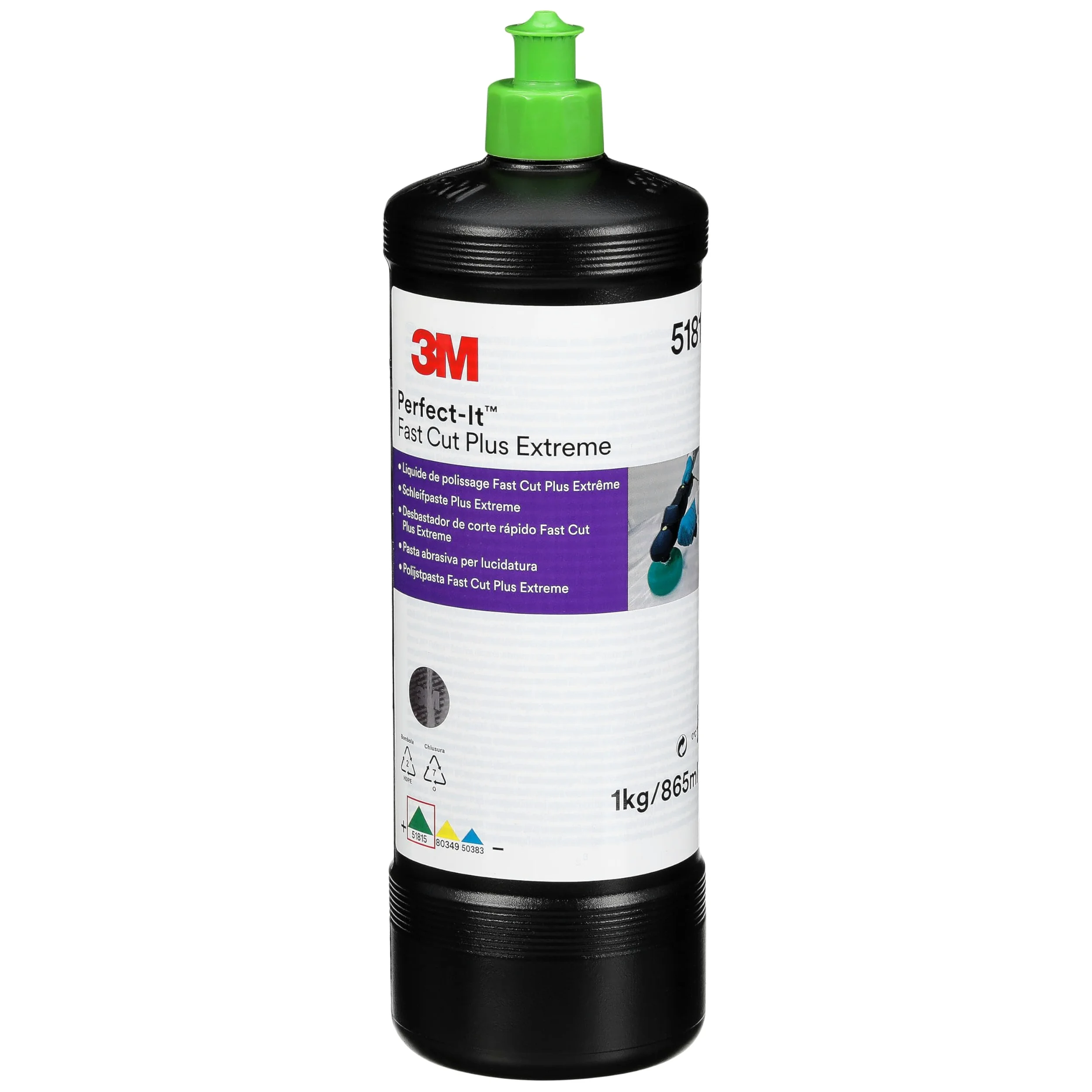 3M Perfect-it Fast Cut Plus Extreme 51815 - Para pulido y restauración de automóviles - Botella de 1 kg
