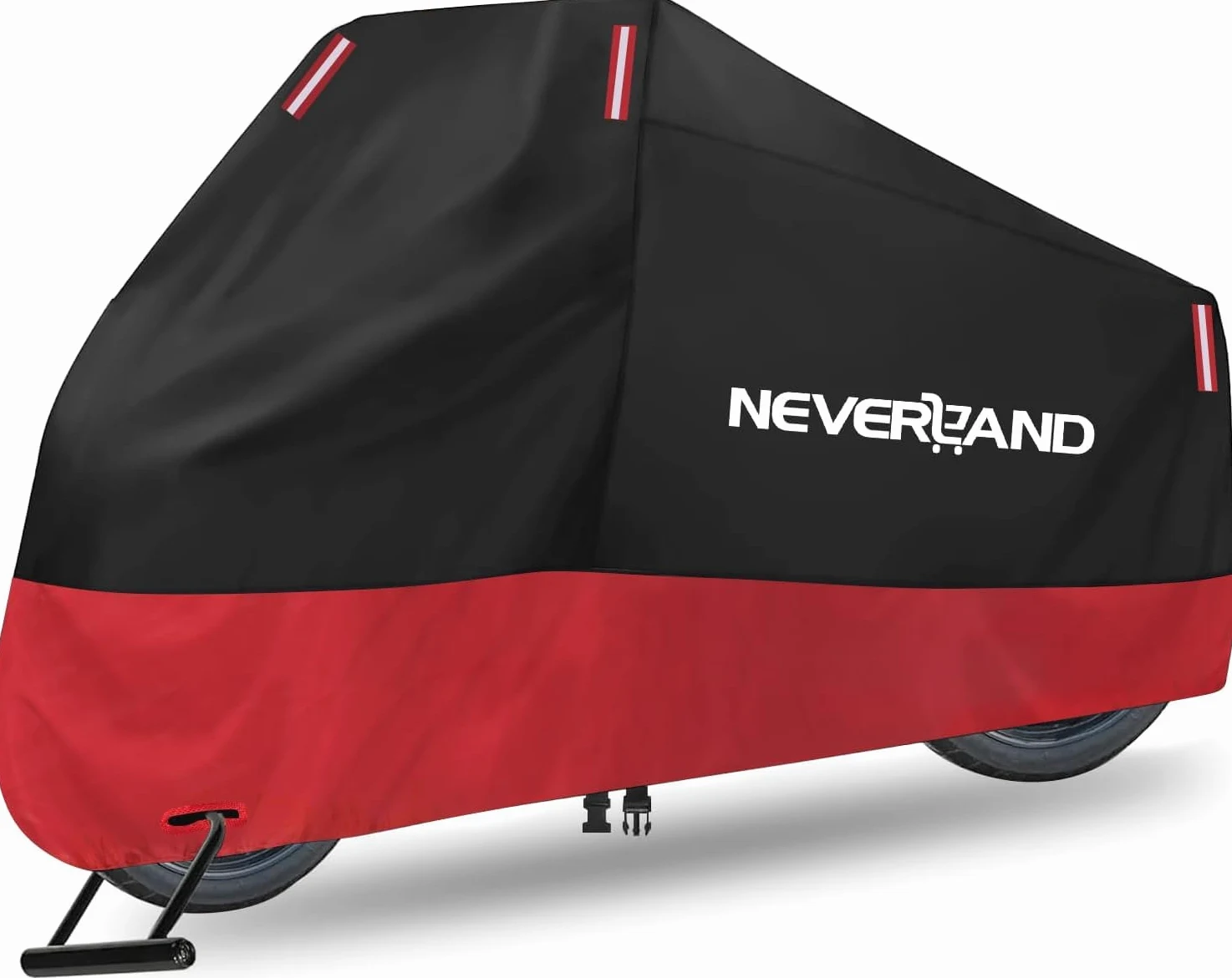 NEVERLAND Funda para Moto Curbe Moto 210D Oxford Funda de Moto Impermeable Cubierta Protectora con Banda Reflectante a Prueba de Sol Lluvia Polvo Viento Nieve 220 * 95 * 110 CM